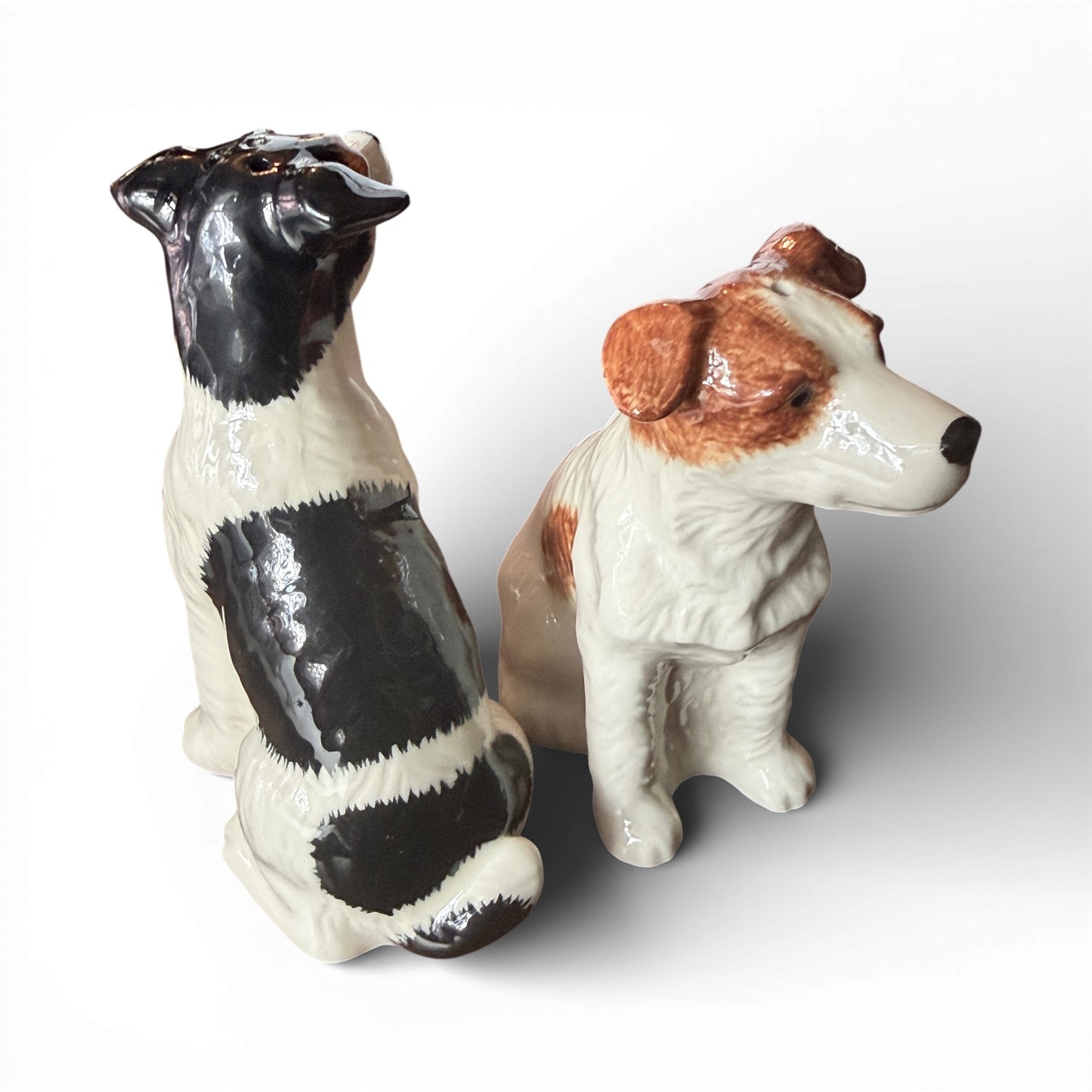 Ceramic Jack Russell Terrier Salt & Pepper Shakers – Set of Two