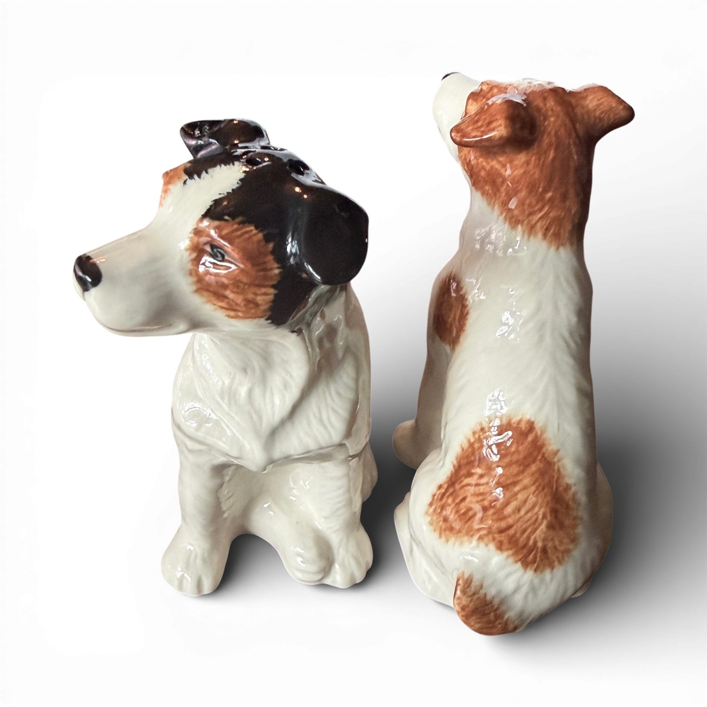 Ceramic Jack Russell Terrier Salt & Pepper Shakers – Set of Two