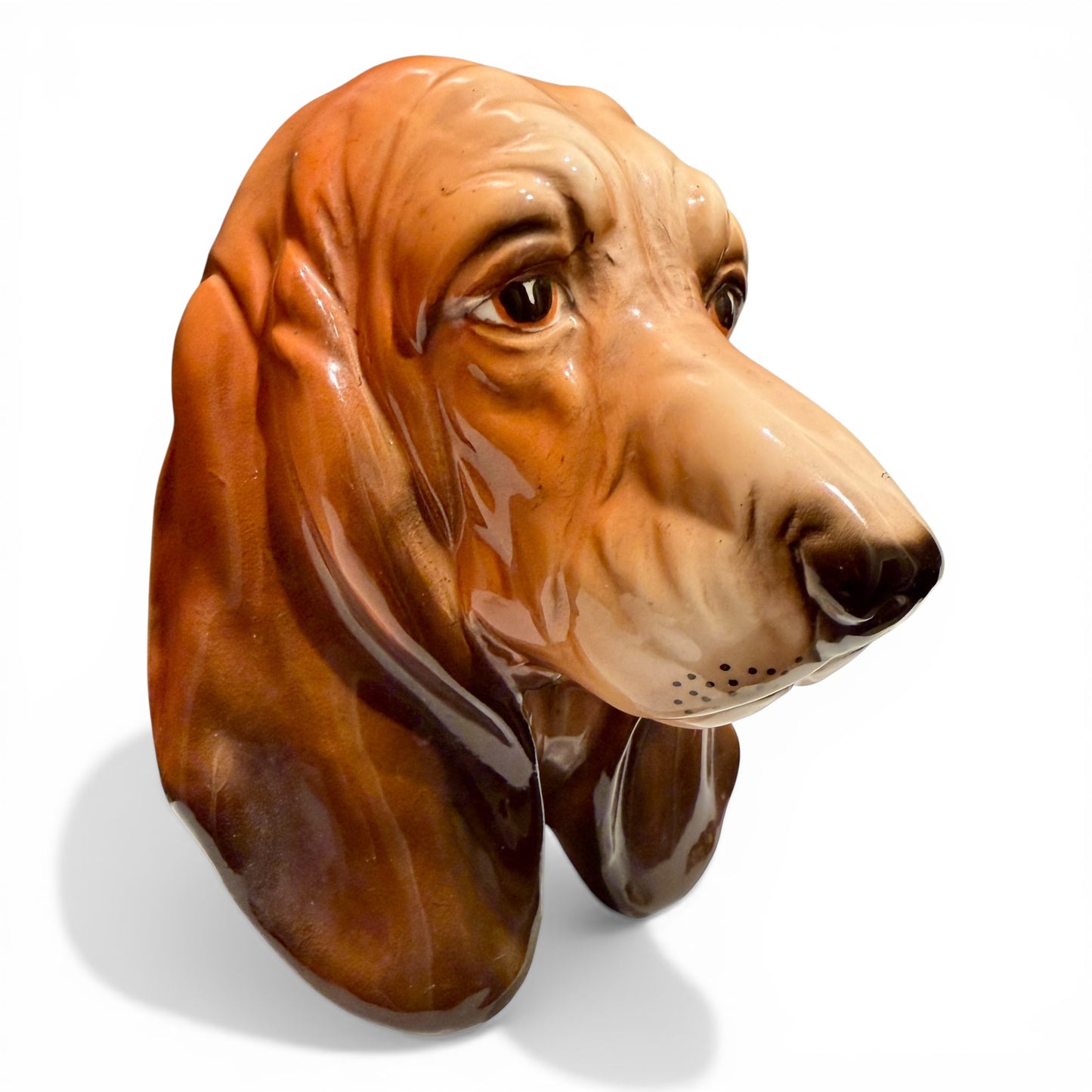 Vintage Ceramic Hound Dog Wall Pocket