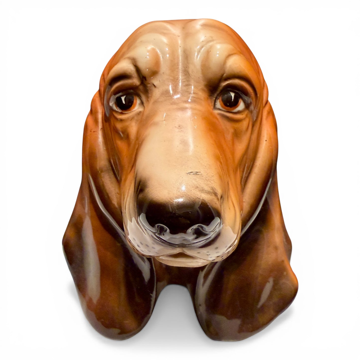 Vintage Ceramic Hound Dog Wall Pocket