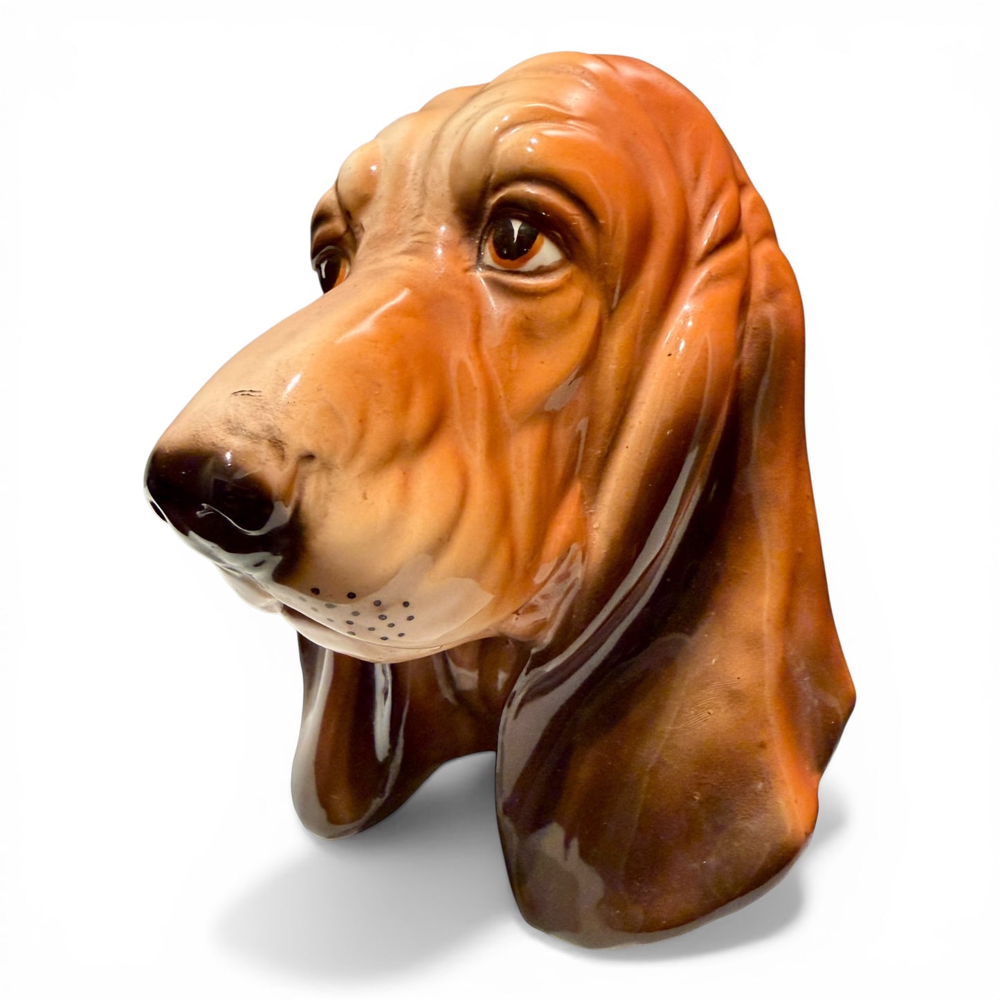 Vintage Ceramic Hound Dog Wall Pocket
