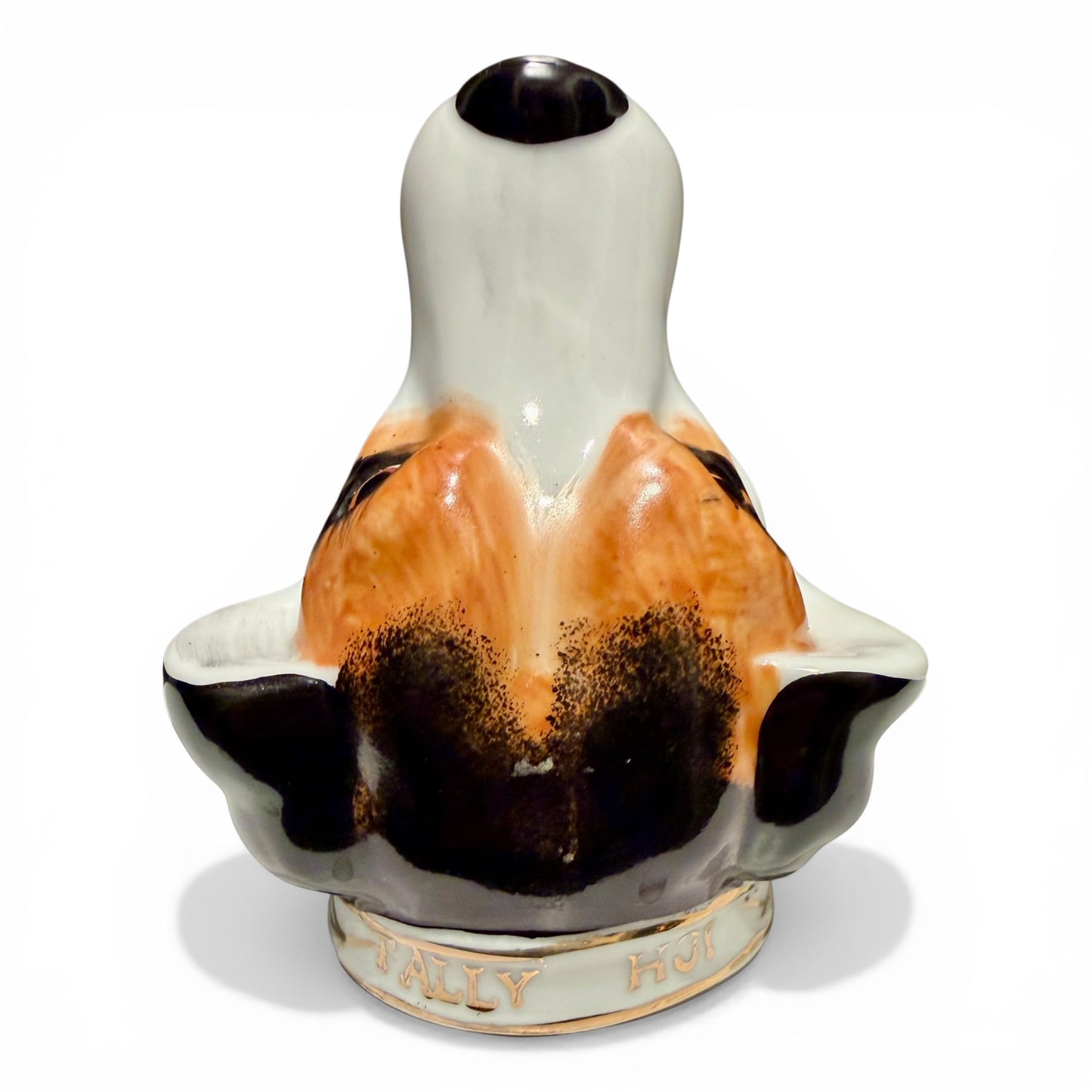 Antique Derby Porcelain Hound Stirrup Cup by Stevenson & Hancock Derby