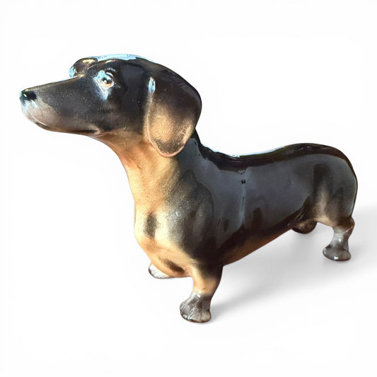 Vintage Beswick Dachshund Porcelain Figurine