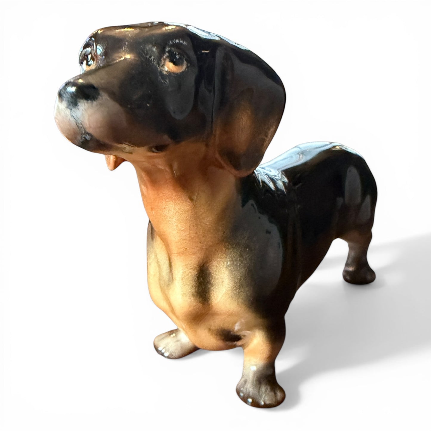 Vintage Beswick Dachshund Porcelain Figurine