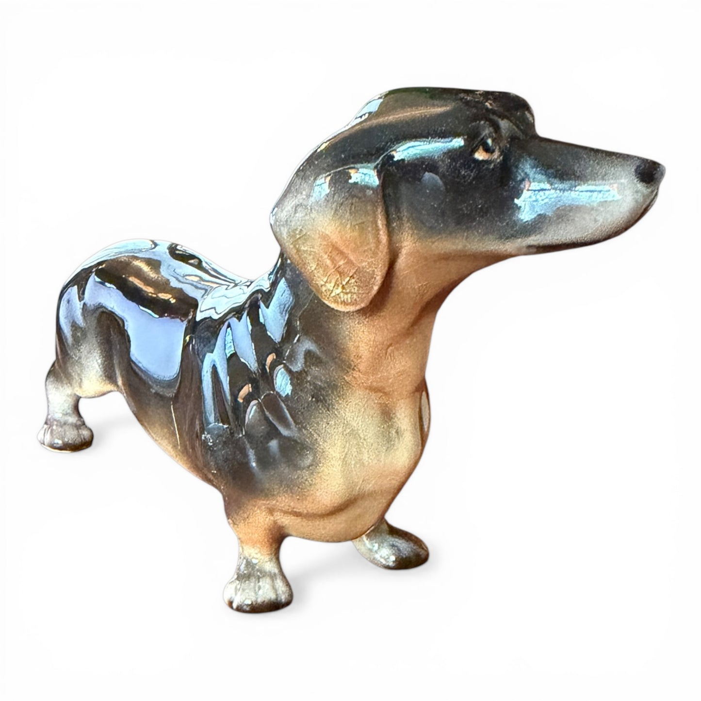 Vintage Beswick Dachshund Porcelain Figurine