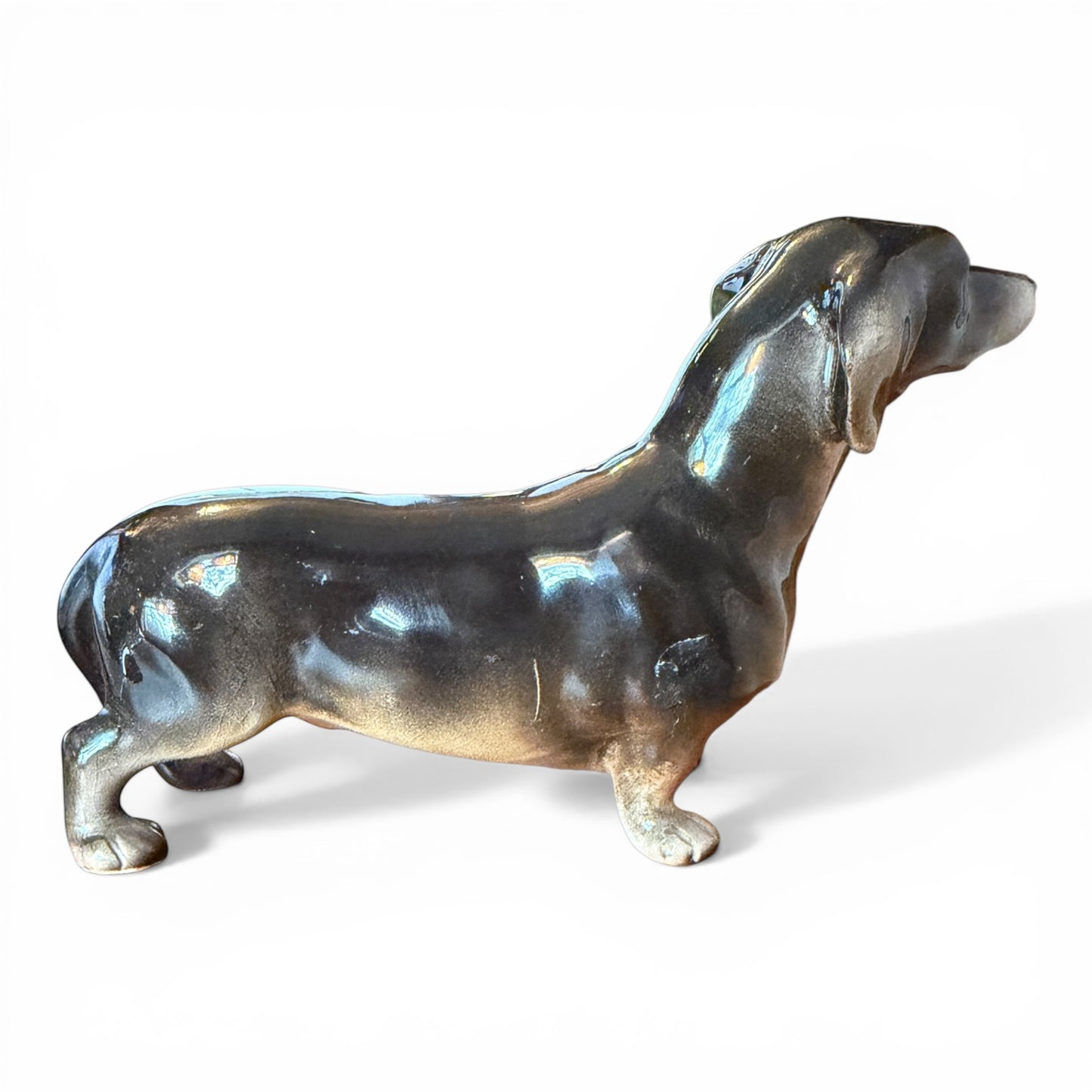 Vintage Beswick Dachshund Porcelain Figurine