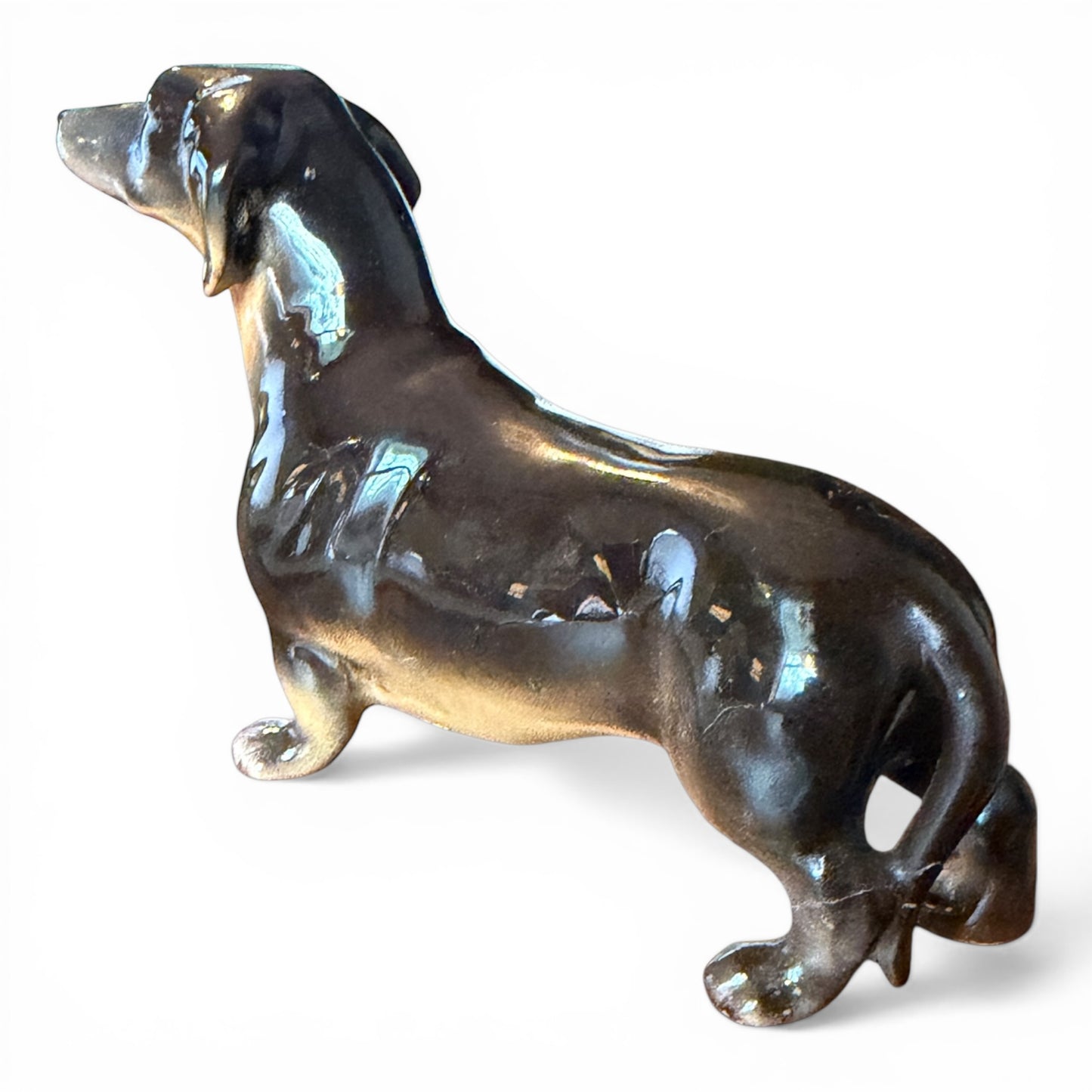 Vintage Beswick Dachshund Porcelain Figurine