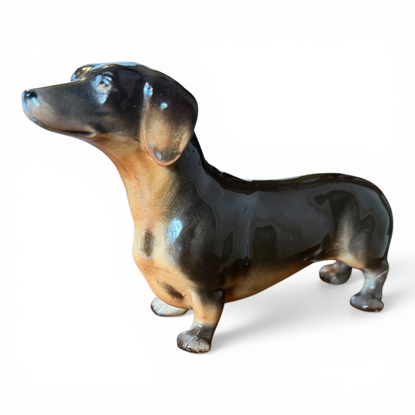 Vintage Beswick Dachshund Porcelain Figurine