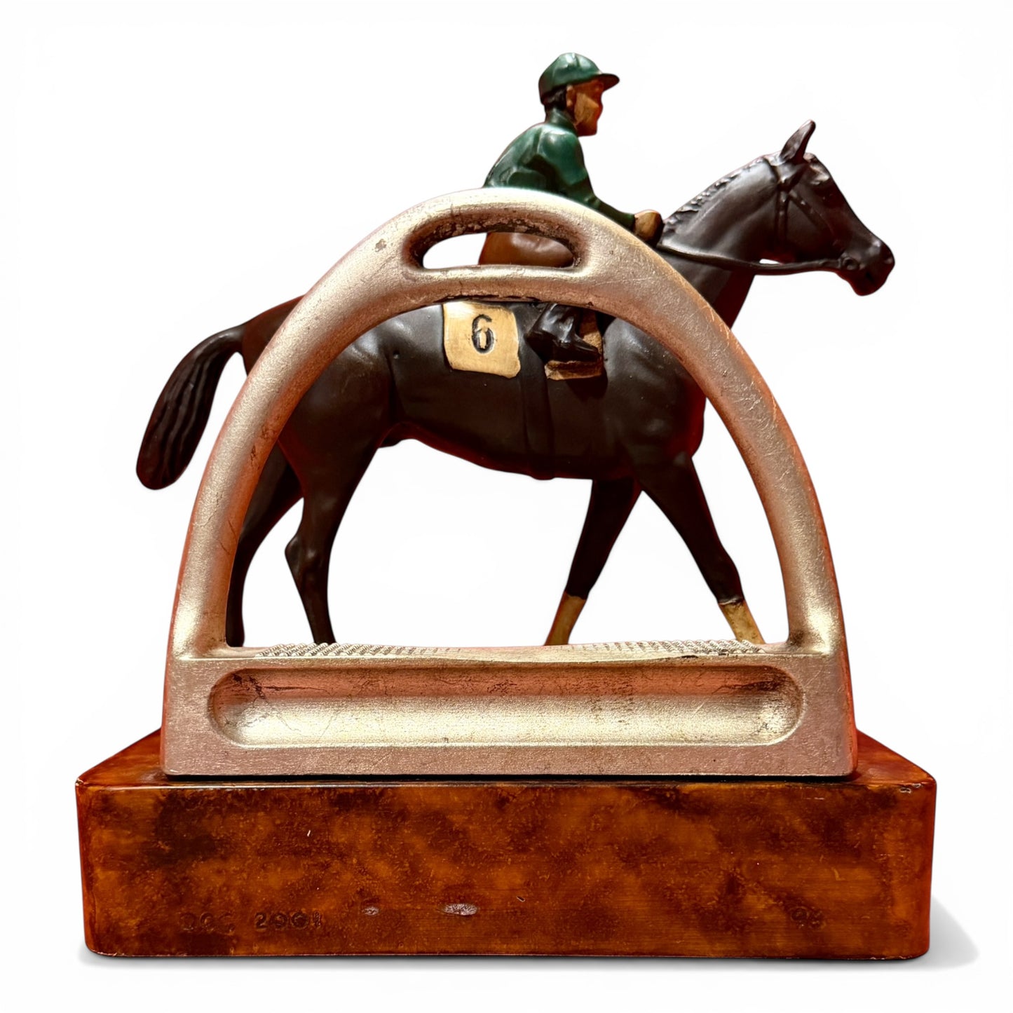 Vintage Racehorse & Jockey Bookend / Doorstop