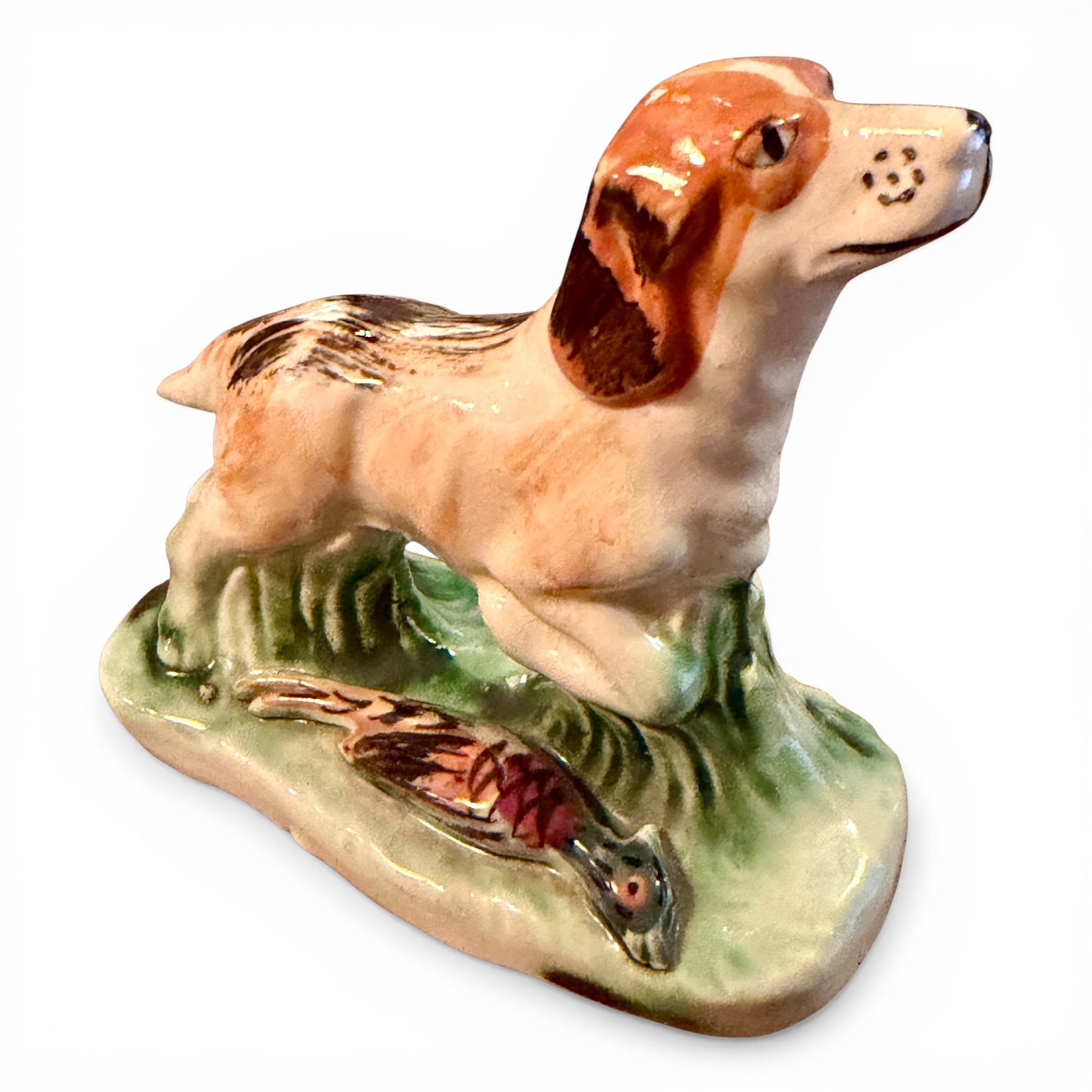 Vintage Porcelain Hunting Dog Figurine