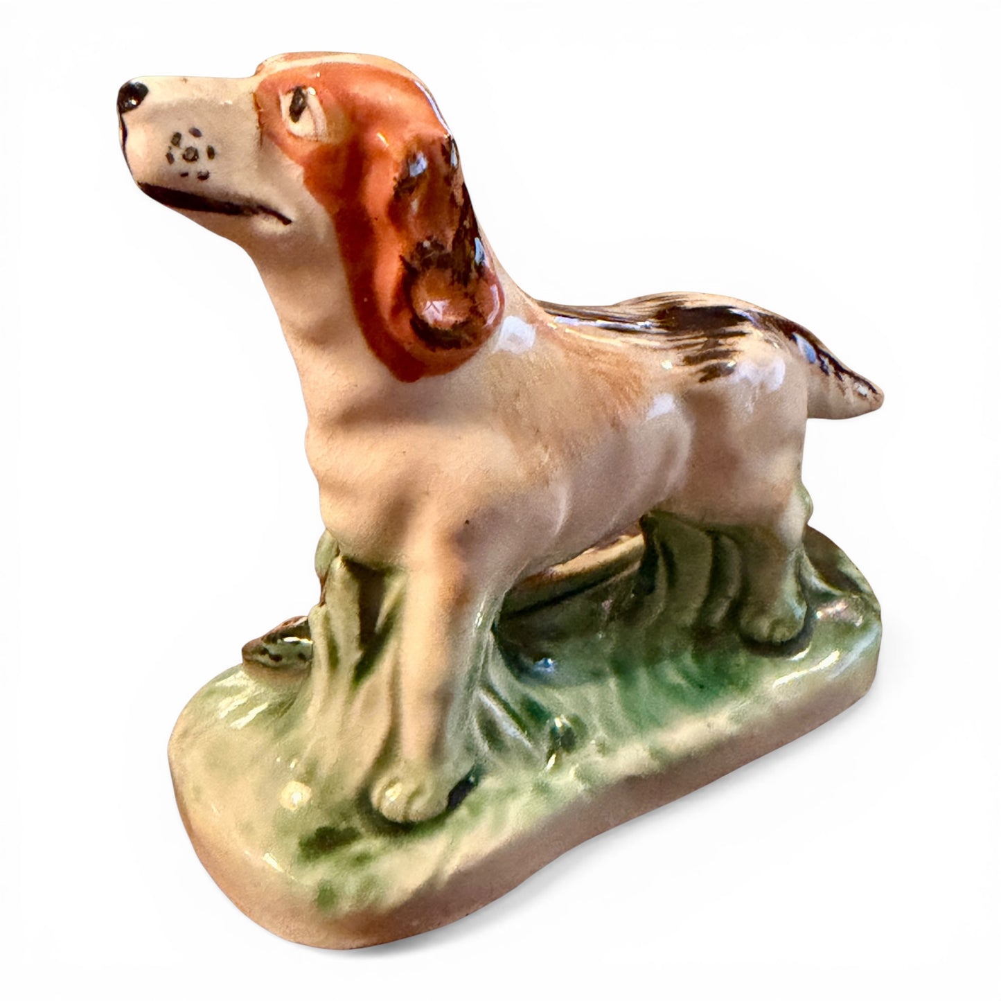 Vintage Porcelain Hunting Dog Figurine
