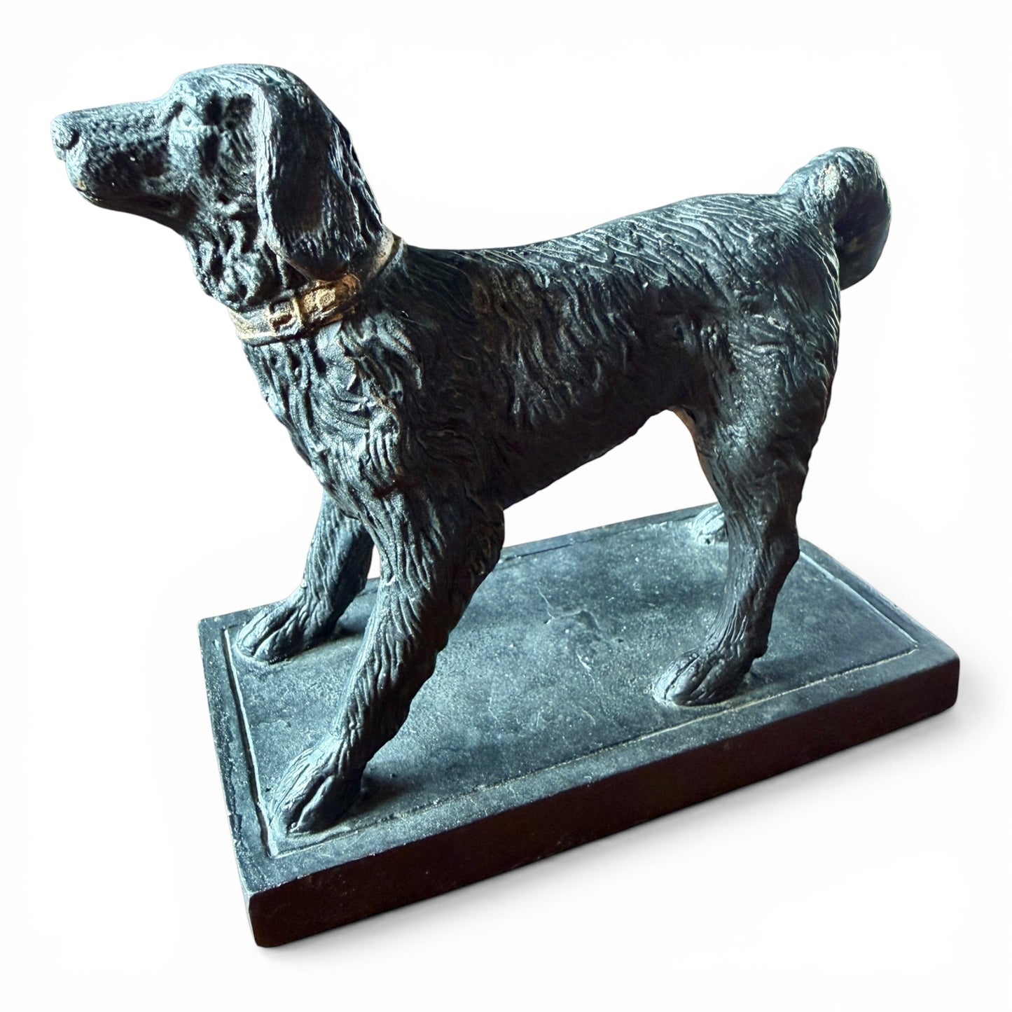 Vintage Cast Iron Sporting Dog Doorstop / Bookend