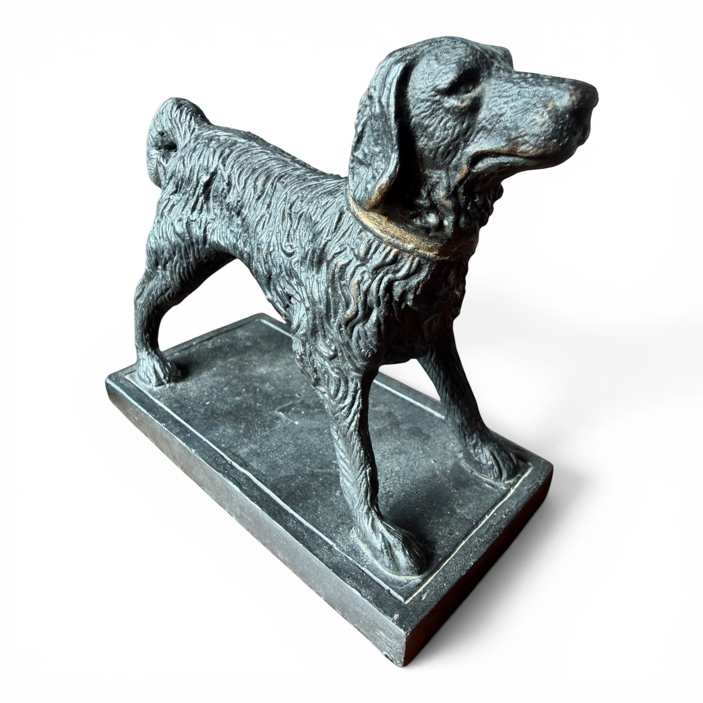 Vintage Cast Iron Sporting Dog Doorstop / Bookend
