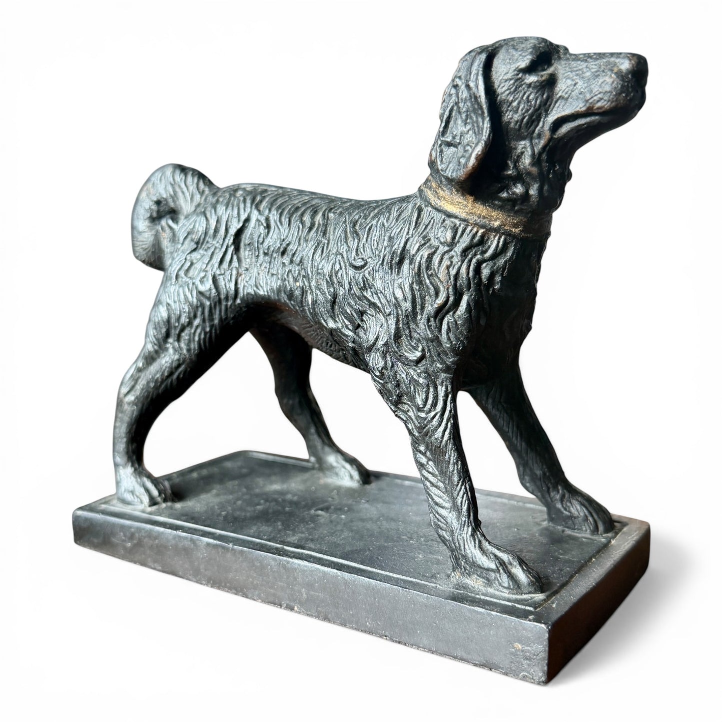 Vintage Cast Iron Sporting Dog Doorstop / Bookend