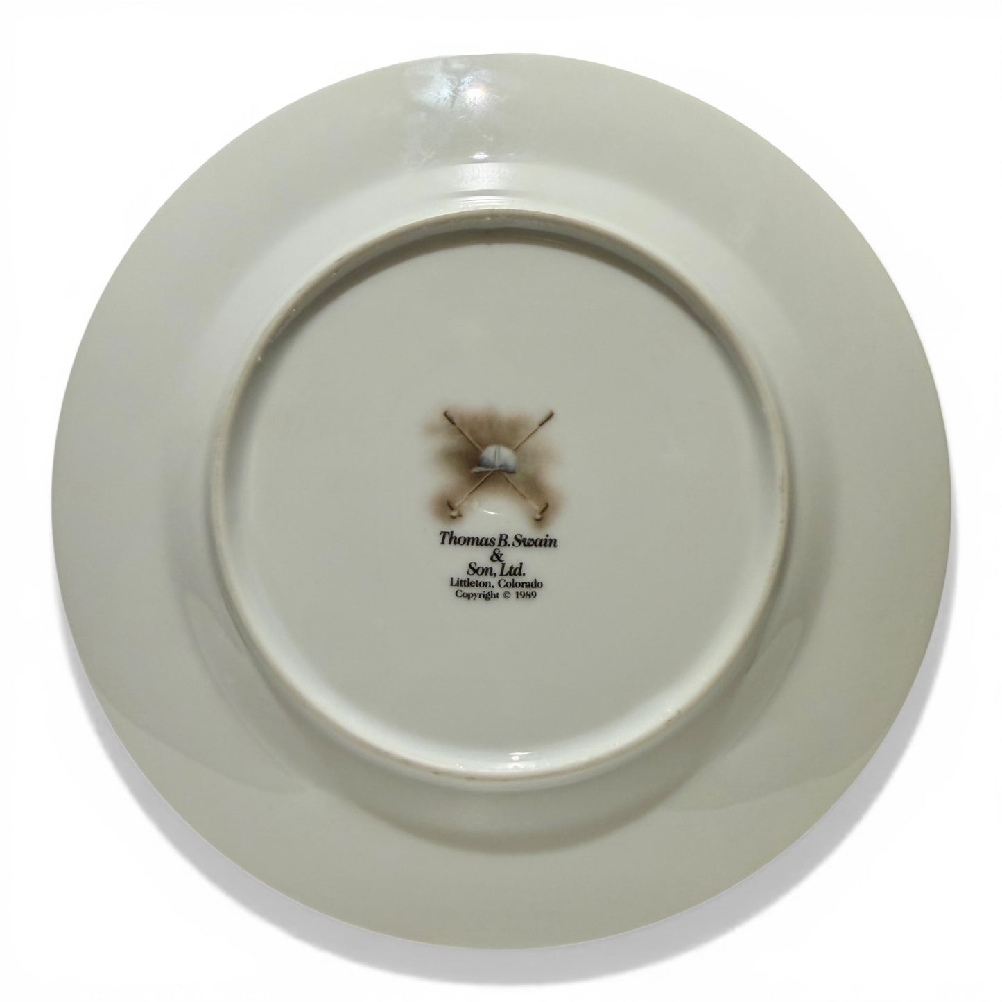 Vintage Thomas B. Swain Polo Plates, Set of Two