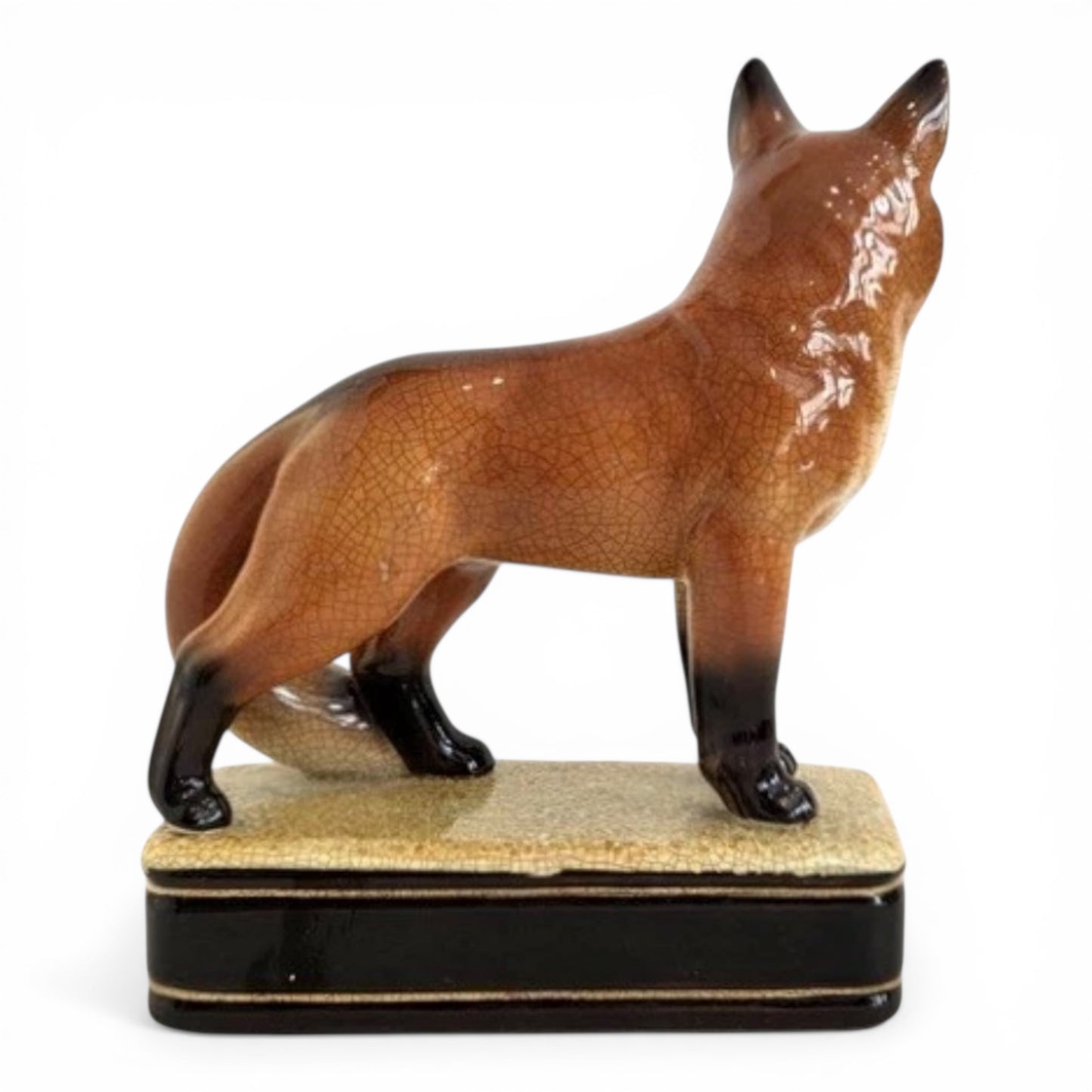 Vintage Takahashi Porcelain Fox Bookends