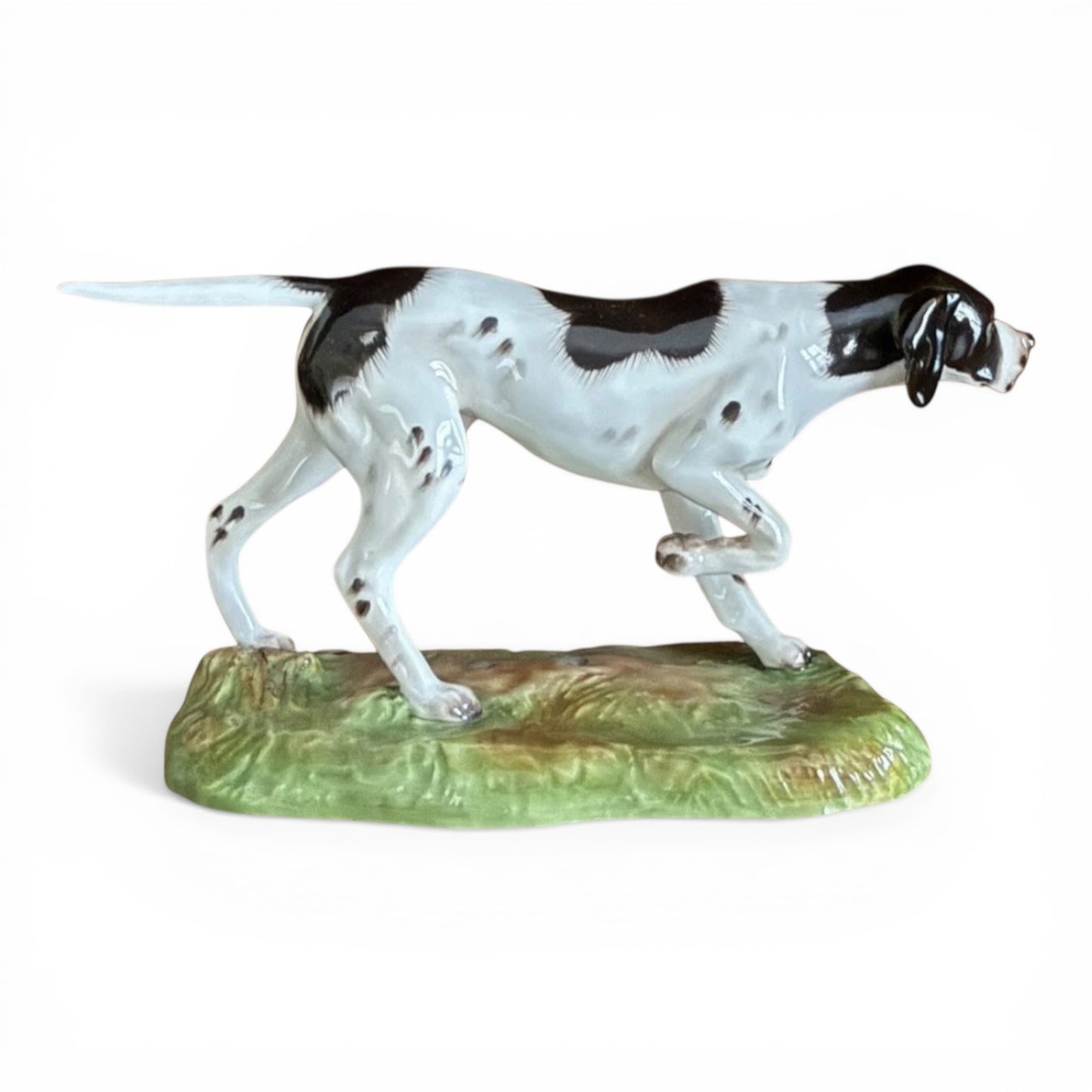 Vintage Royale Stratford Porcelain Pointer Dog Figurine, Hand Painted English Sporting Study