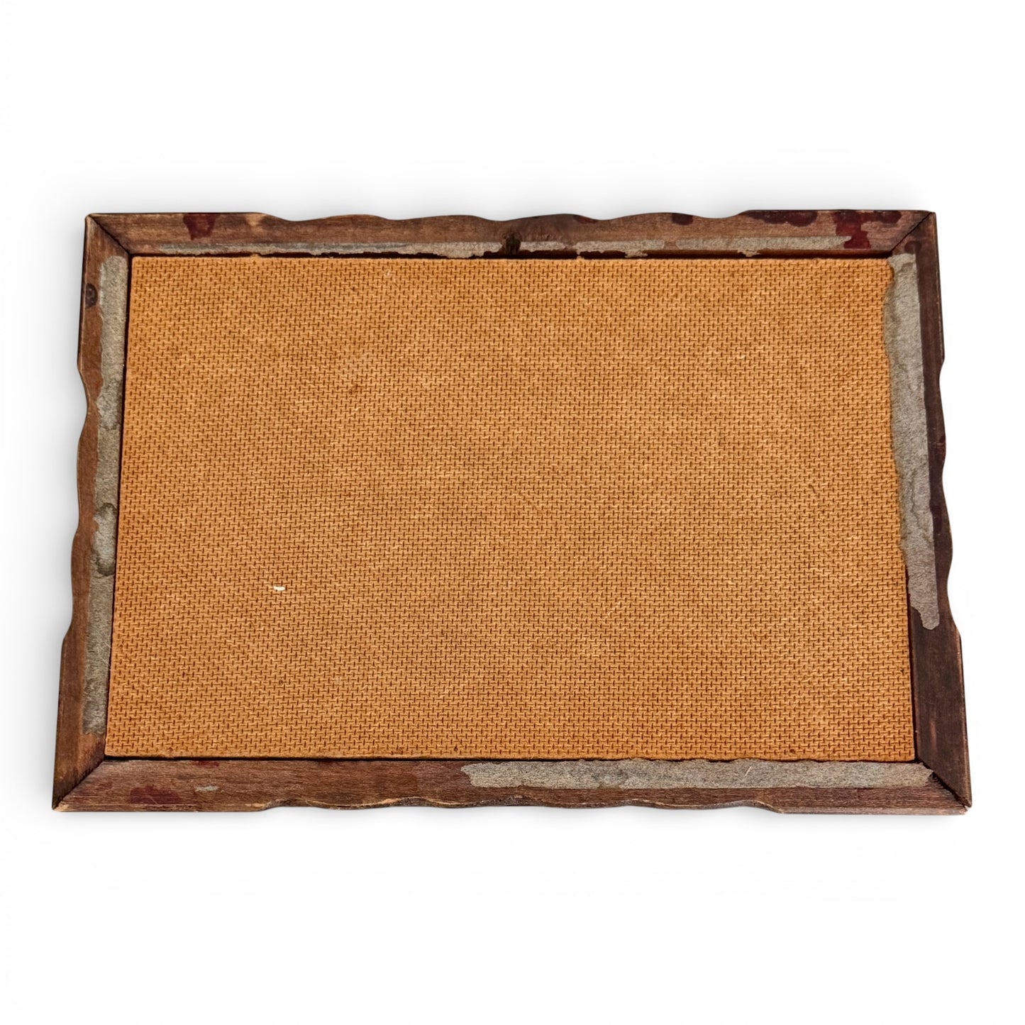 Antique Oak Fox Hunting Hinged Trinket Box