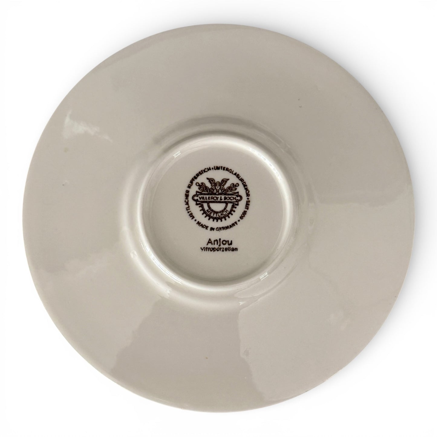 Villeroy & Boch “Anjou” Porcelain Demitasse Set with Lidded Sugar - c.1887