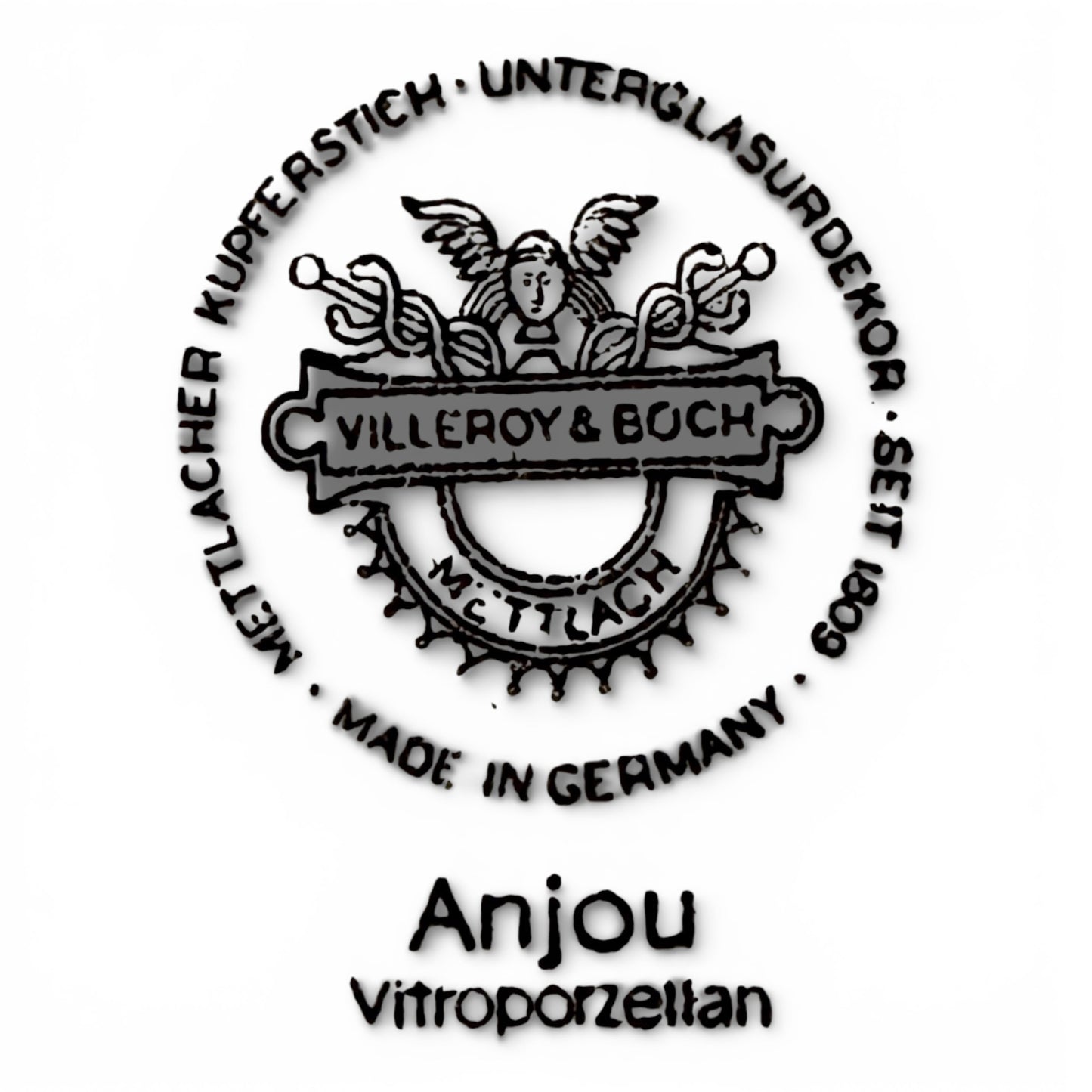 Antique Villeroy & Boch “Anjou” Porcelain Fox Hunt Lidded Tureen, c.1887