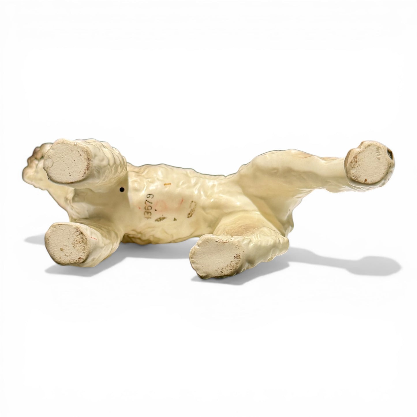 Vintage Wire Fox Terrier Hand Painted Porcelain Figurine