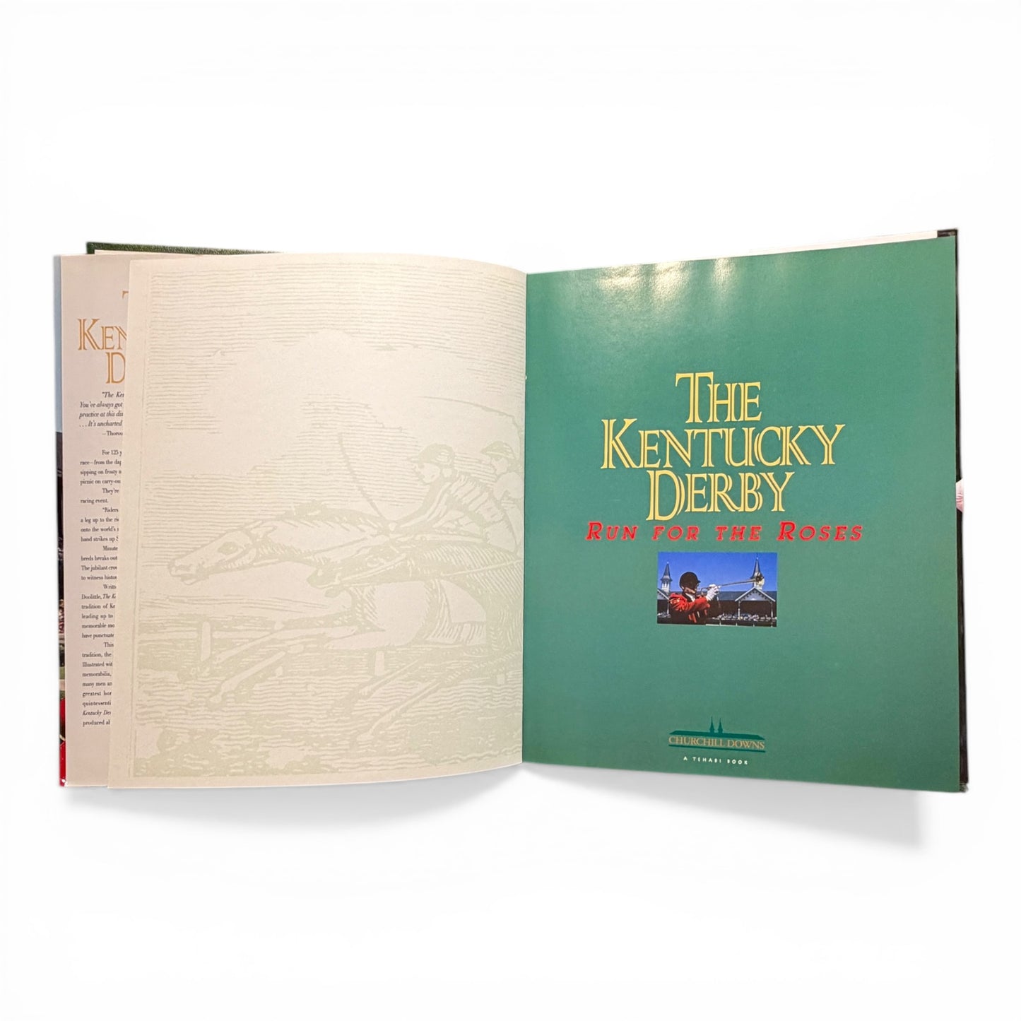 The Kentucky Derby: Run for the Roses | Vintage Illustrated Coffee Table Book
