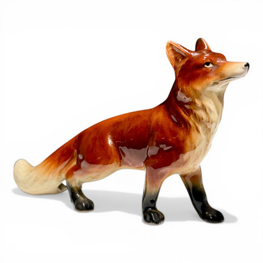 Vintage Porcelain Fox Figurine