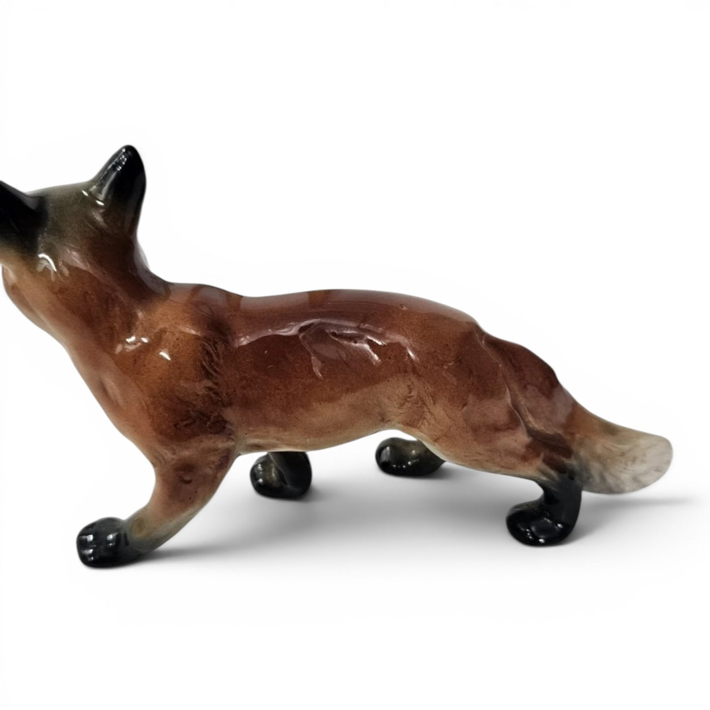 Antique Porcelain Fox Figurine