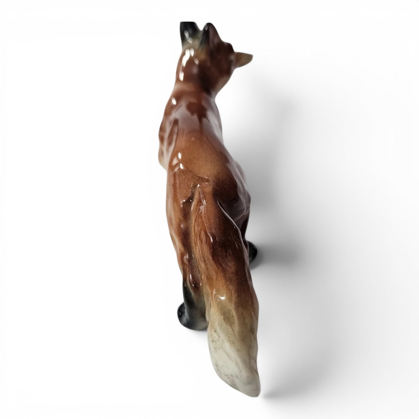 Antique Porcelain Fox Figurine