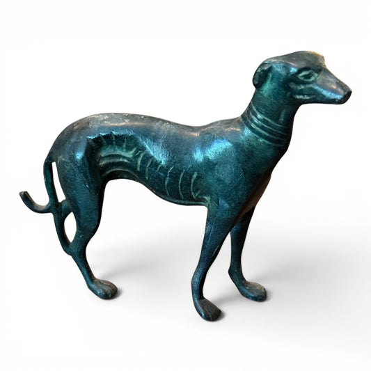 French Cast Bronze Greyhound Figurine, c.1880