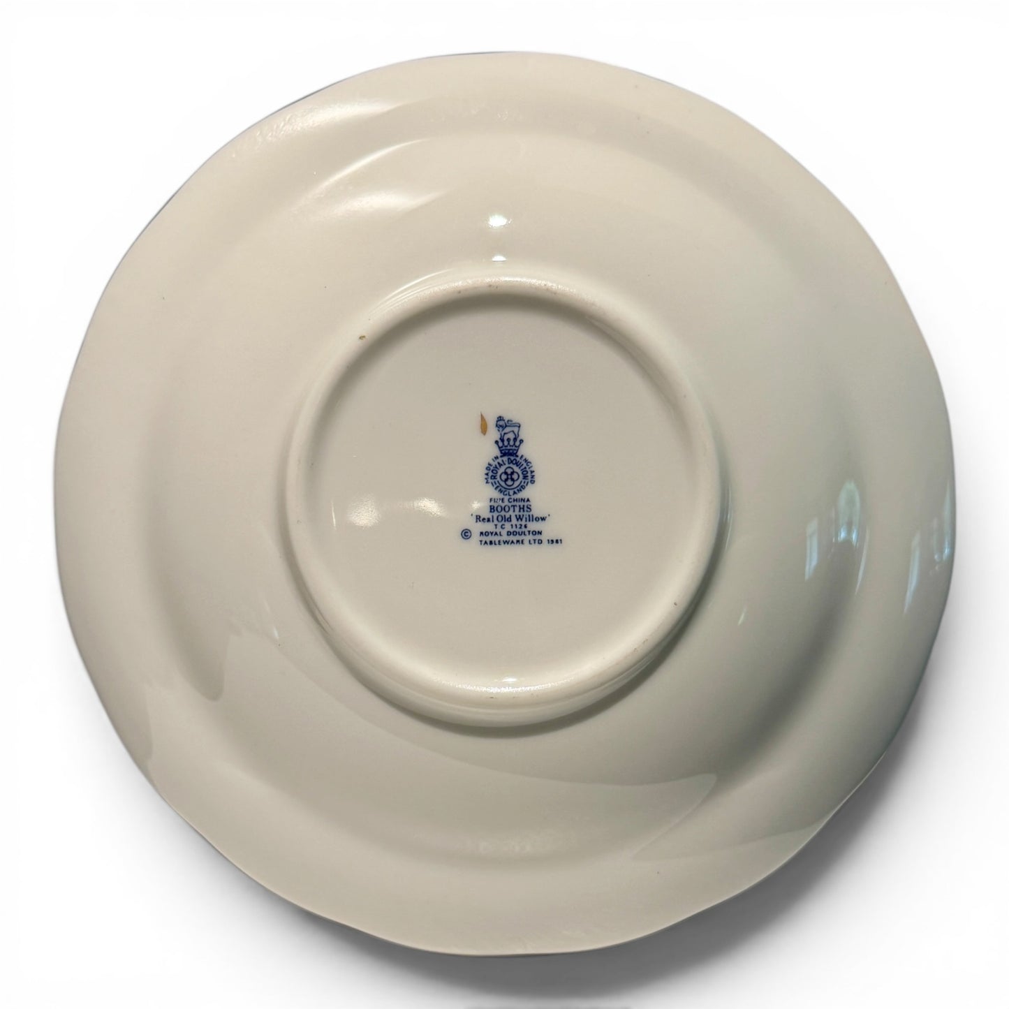 Royal Doulton Booths “Real Old Willow” Teacups & Saucers – Pair