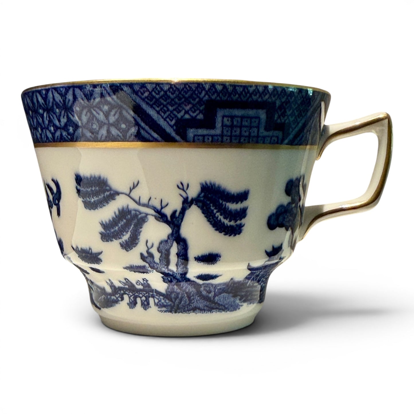 Royal Doulton Booths “Real Old Willow” Teacups & Saucers – Pair