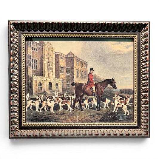 Pair of 19th Century English Fox Hunting Lithographs - Framed
