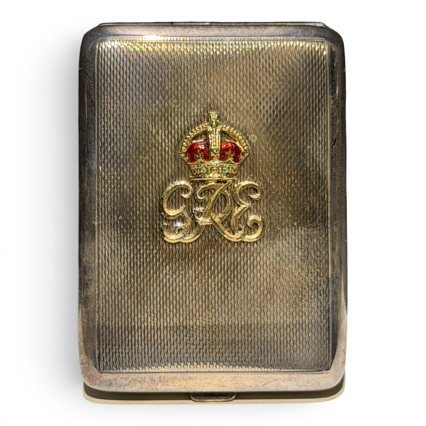 Vintage British Royal Cipher Cigarette Case in Original Collingwood Presentation Box
