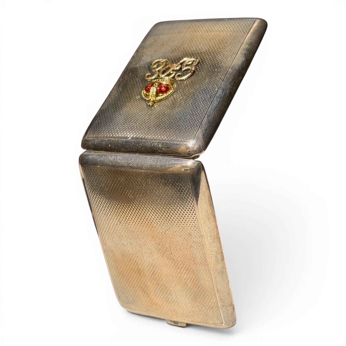 Vintage British Royal Cipher Cigarette Case in Original Collingwood Presentation Box