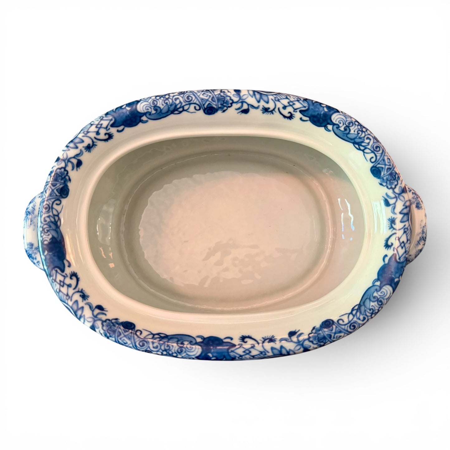Antique Porcelain Chinoiserie Footbath
