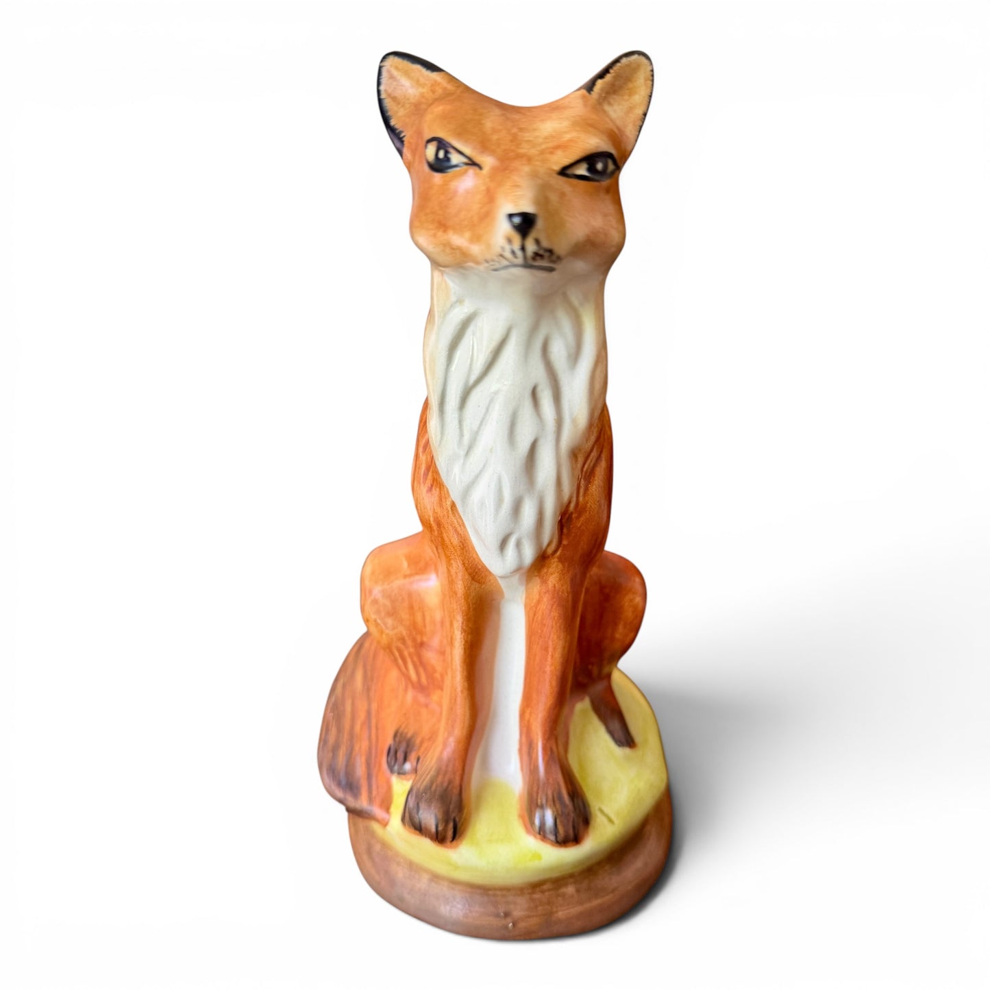 Vintage Porcelain Sly Fox Figurine