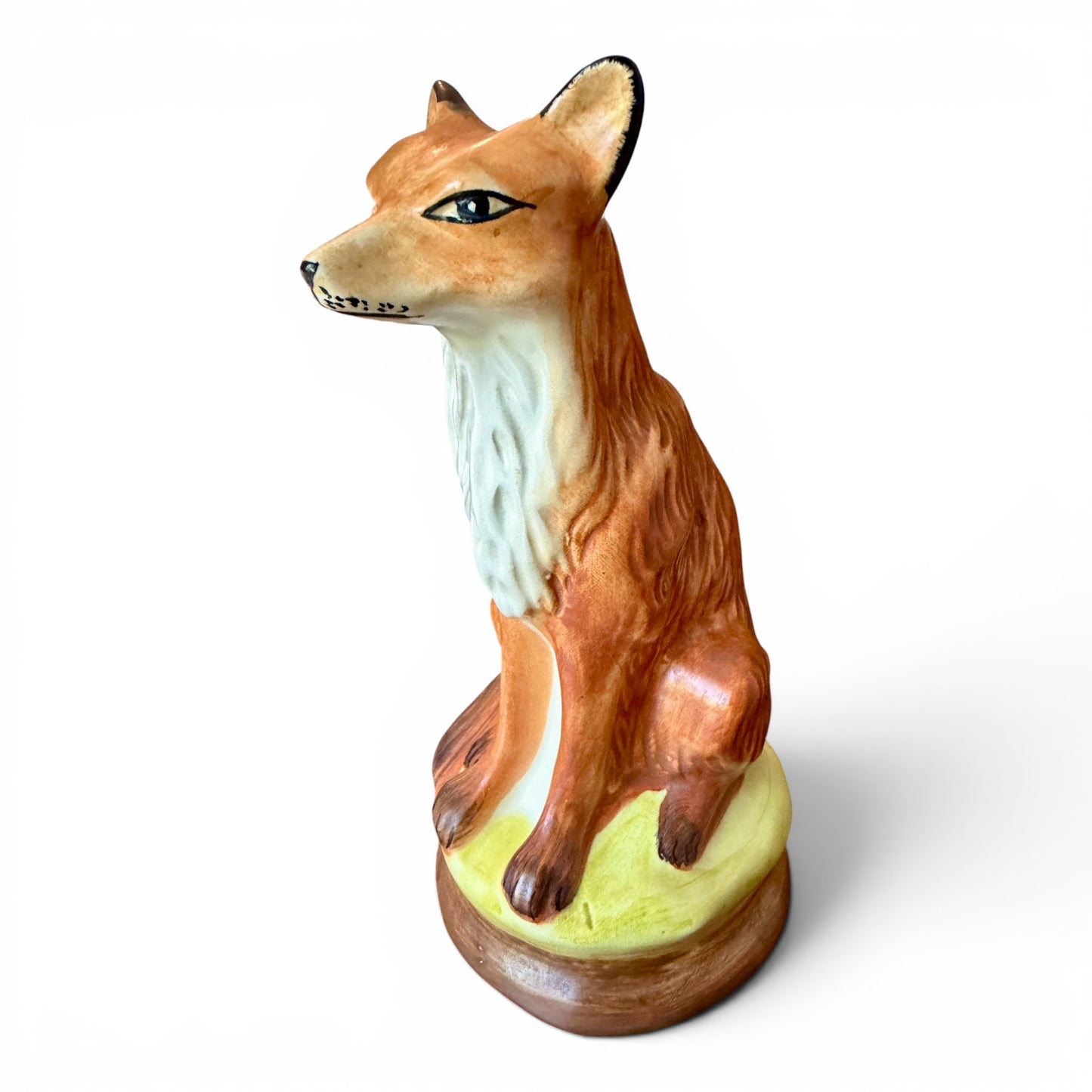 Vintage Porcelain Sly Fox Figurine
