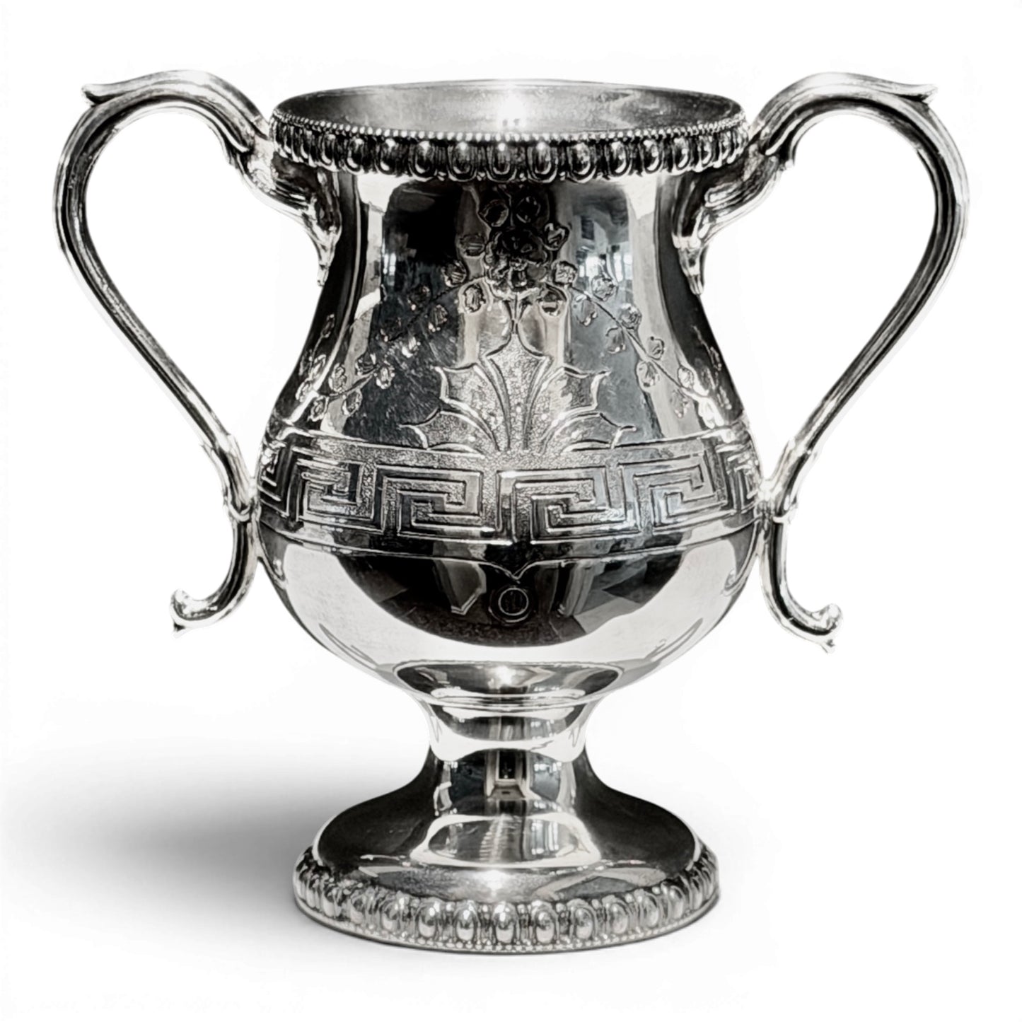 Antique Victorian Silverplate Loving Cup | Meriden Britannia Co. Pedestal Trophy Cup