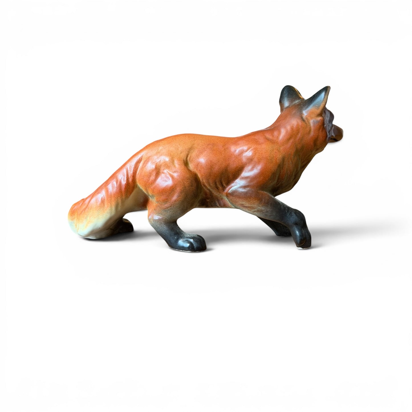 Antique Porcelain Fox Figurine