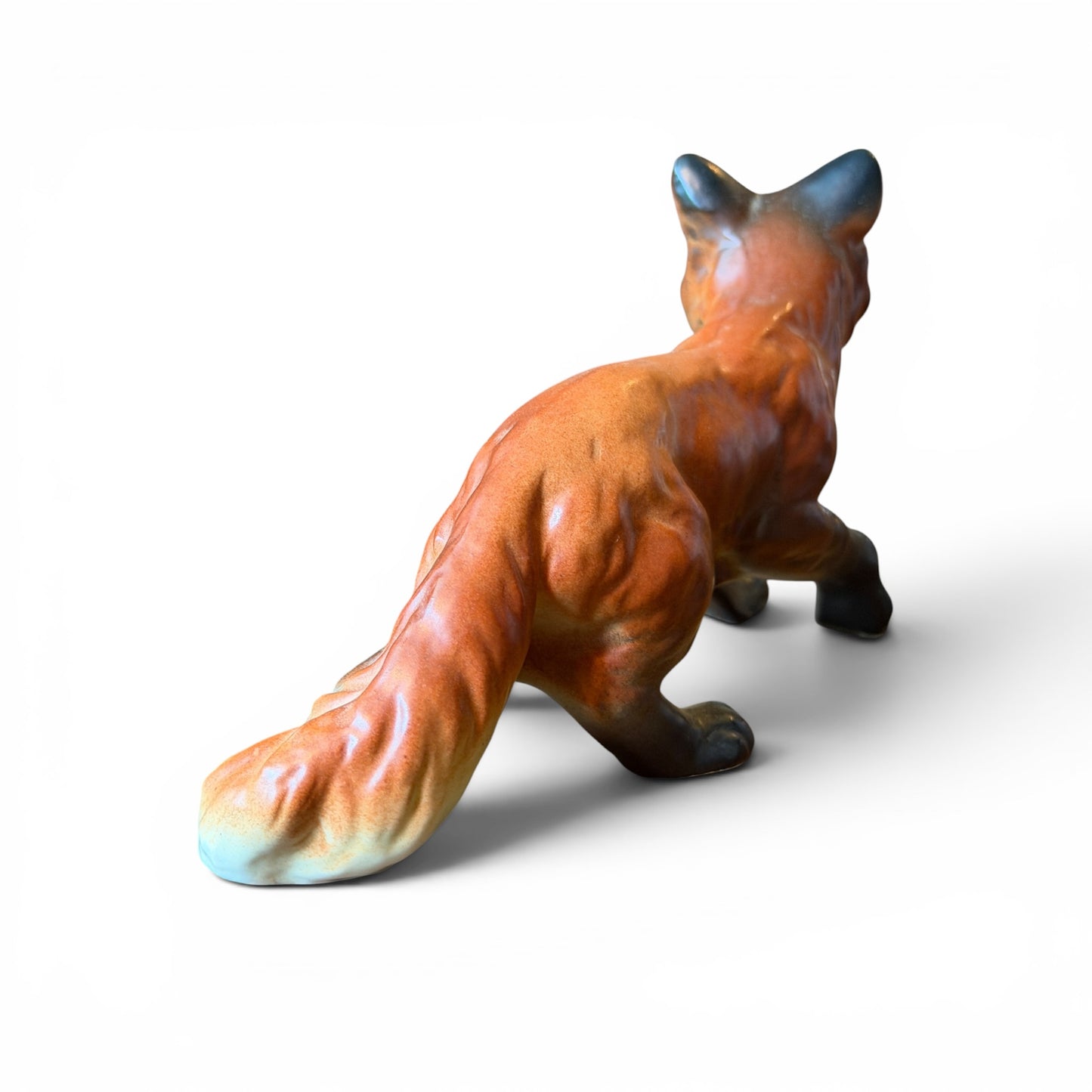 Antique Porcelain Fox Figurine