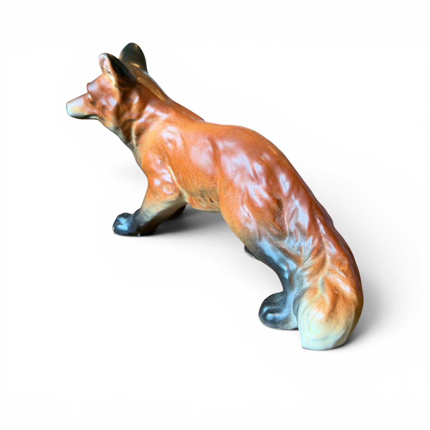 Antique Porcelain Fox Figurine