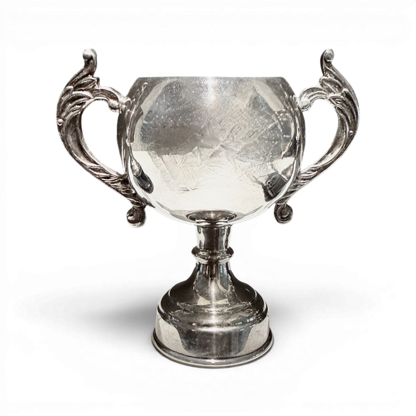 Set of 3 Antique English Silver Loving Cup Trophies