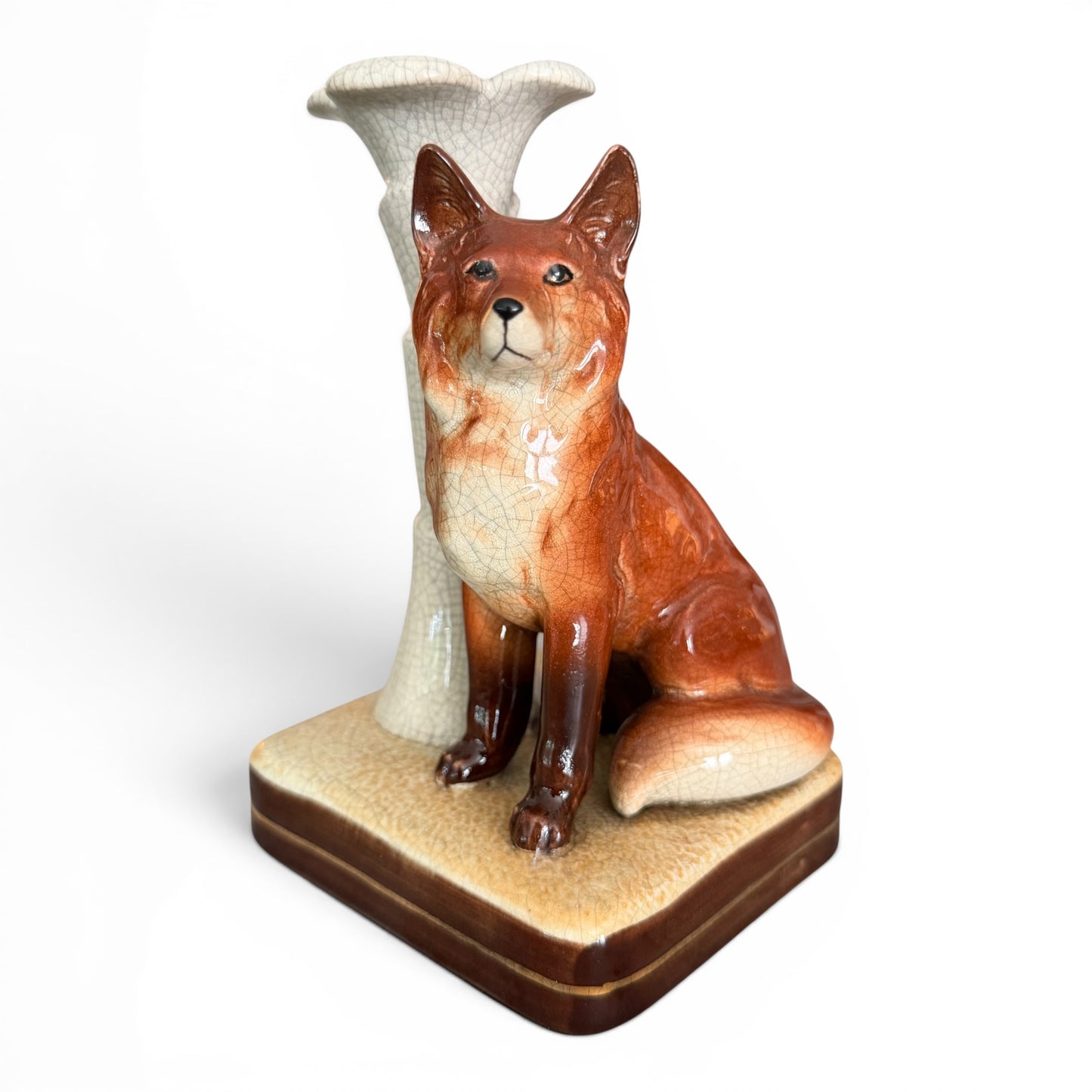 Vintage Takahashi Fox Figural Candleholder