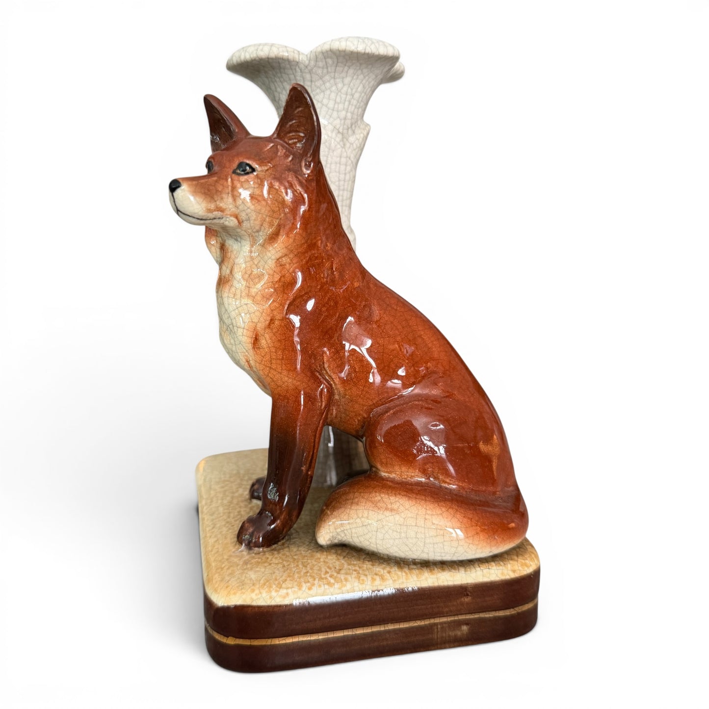 Vintage Takahashi Fox Figural Candleholder