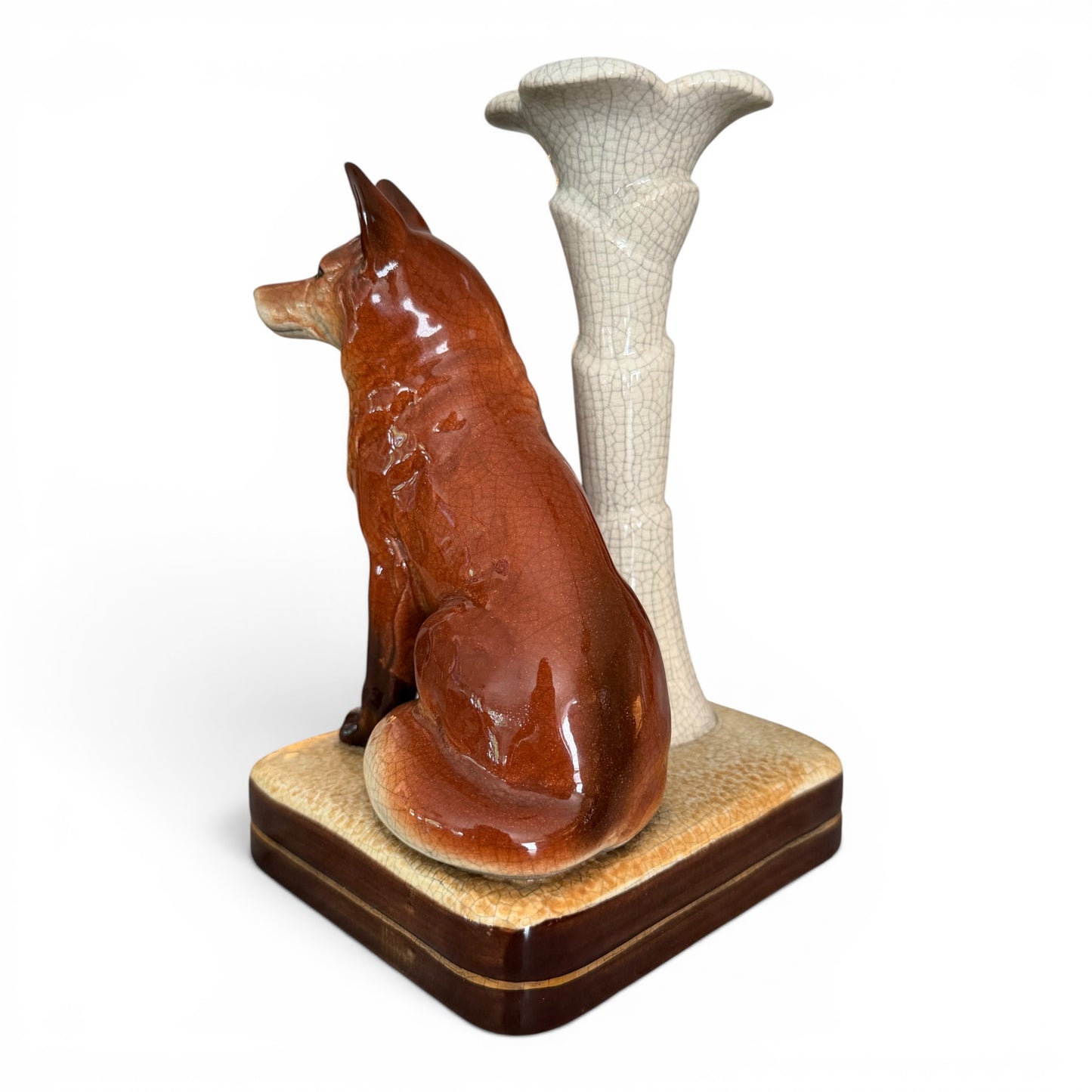 Vintage Takahashi Fox Figural Candleholder