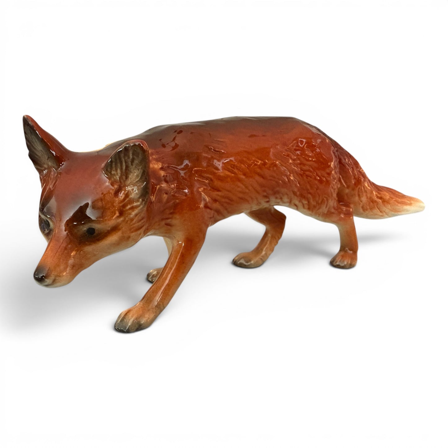 Rare Vintage Large Goebel Red Fox Figurine