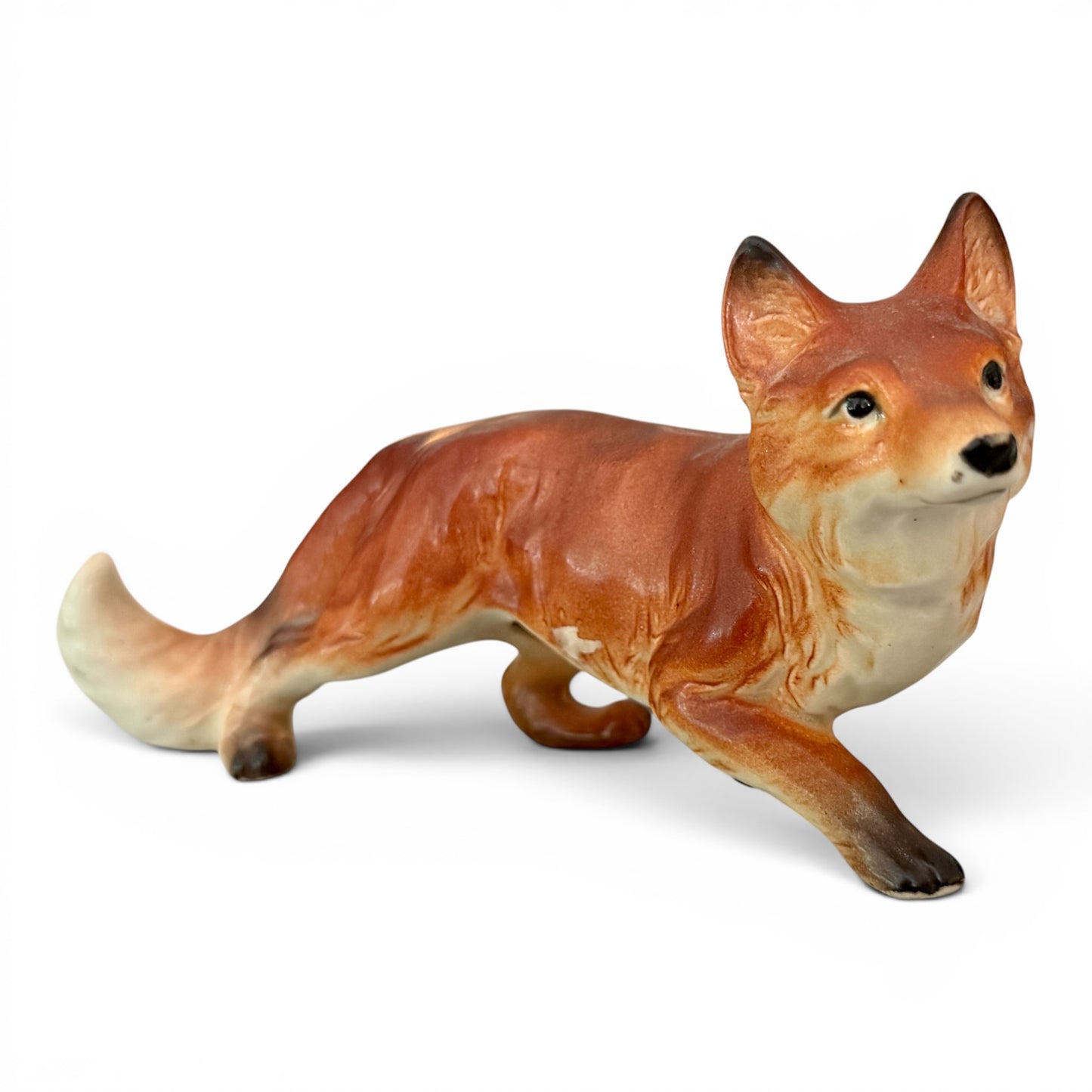 Vintage Porcelain Fox Figurine