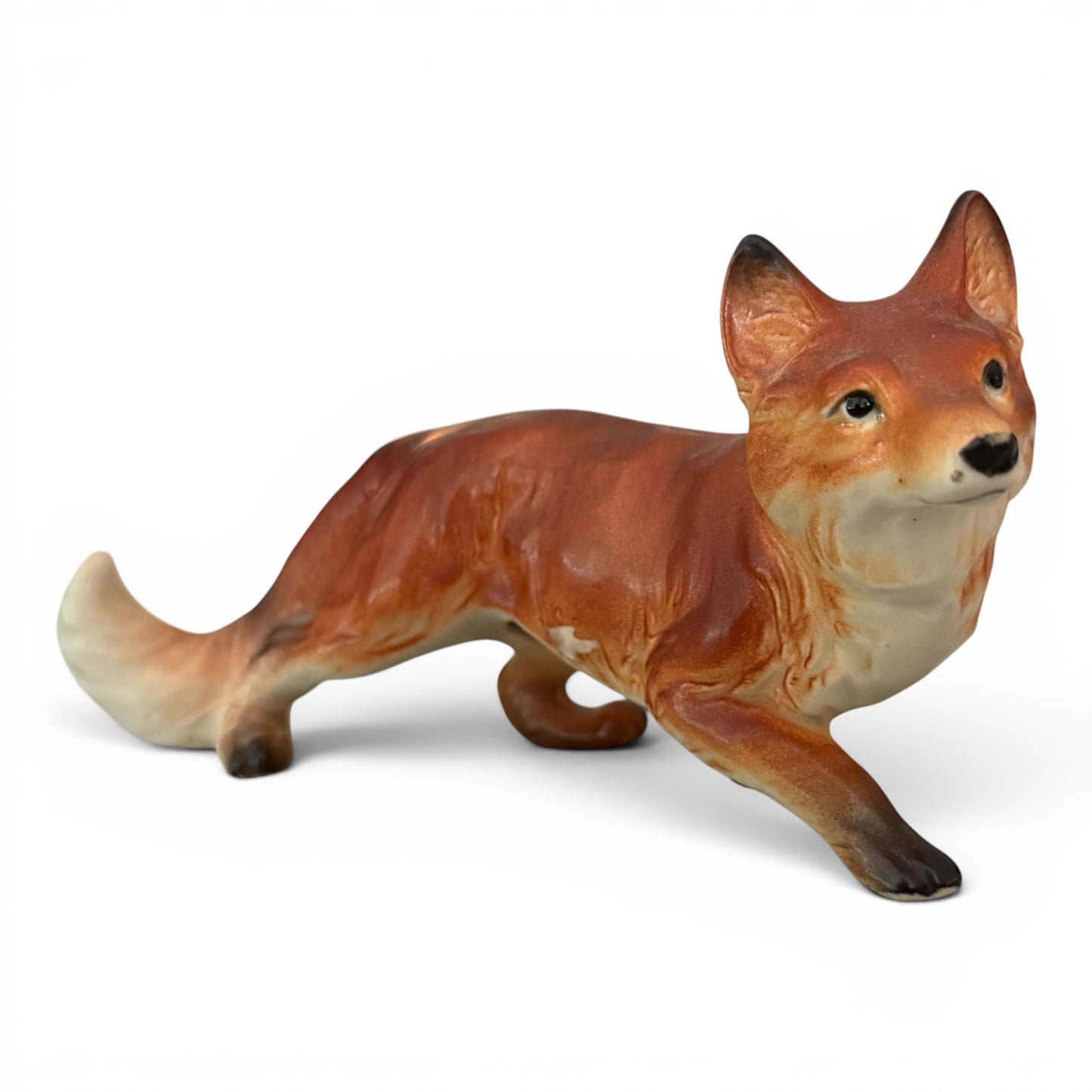 Vintage Porcelain Fox Figurine