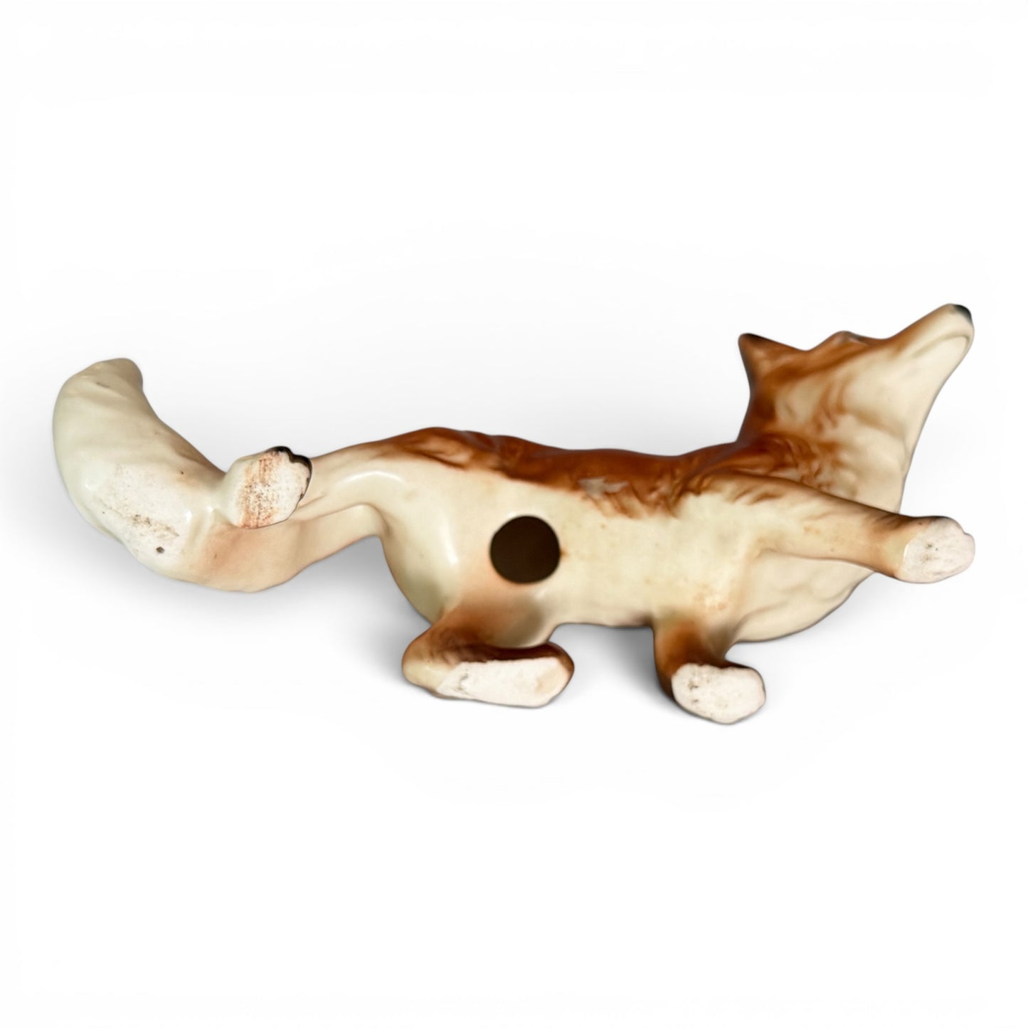 Vintage Porcelain Fox Figurine